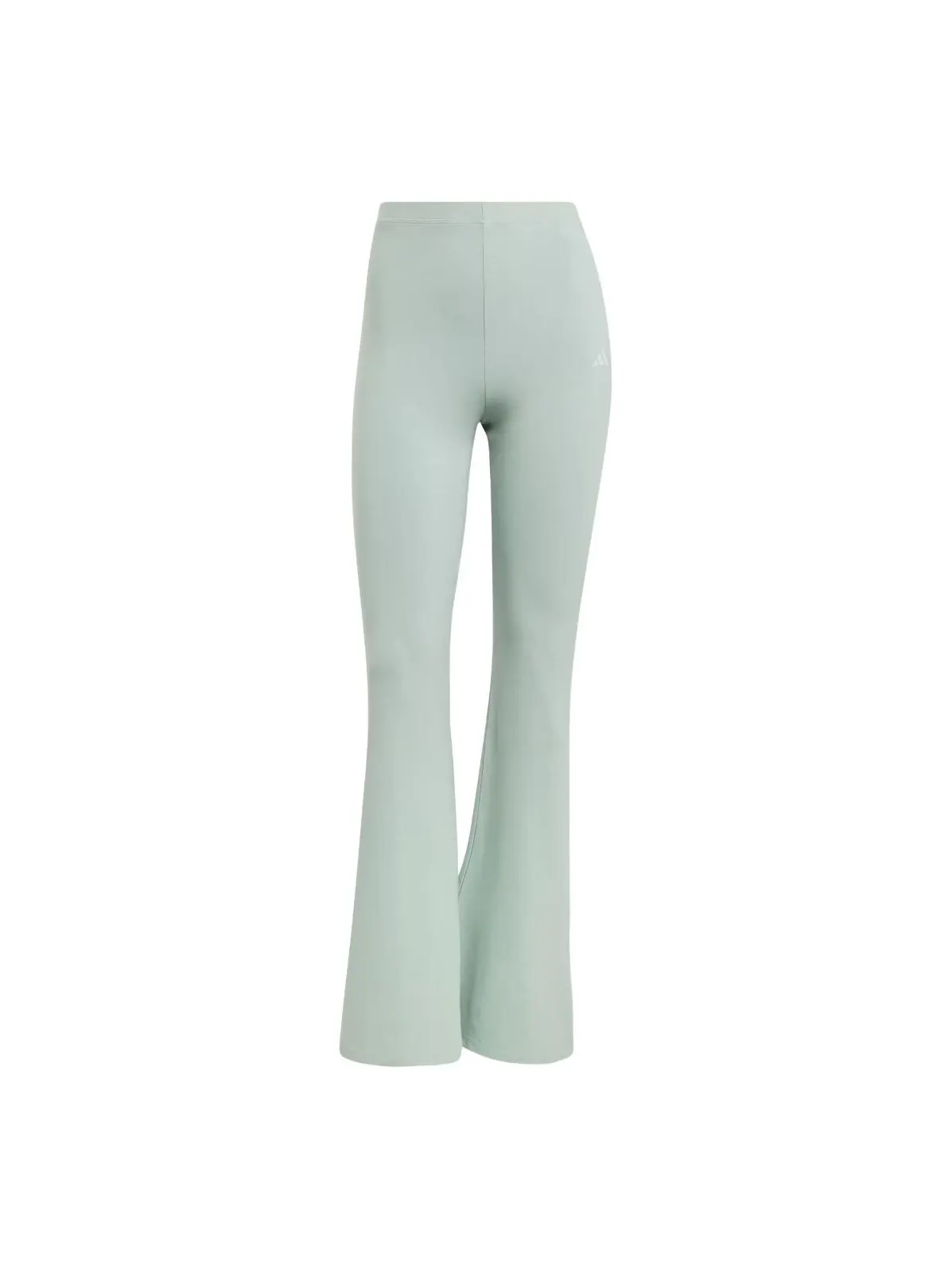(WMNS) Леггинсы Adidas Essentials Small Logo Flared Leggings 'Wonder Sage White' — изображение 1 из 4, белый