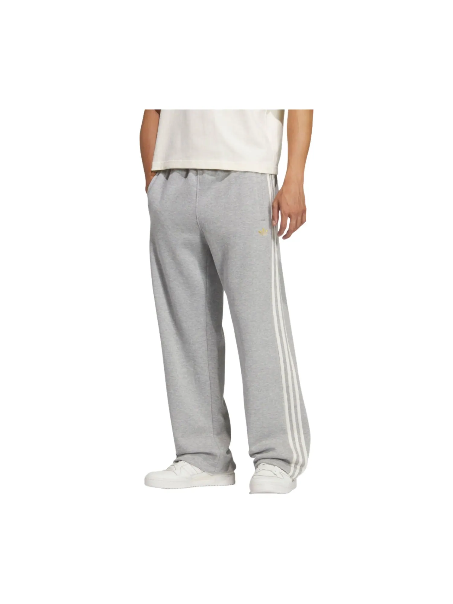 Брюки Adidas LNY 'Medium Grey Heather' — изображение 2 из 3, серый