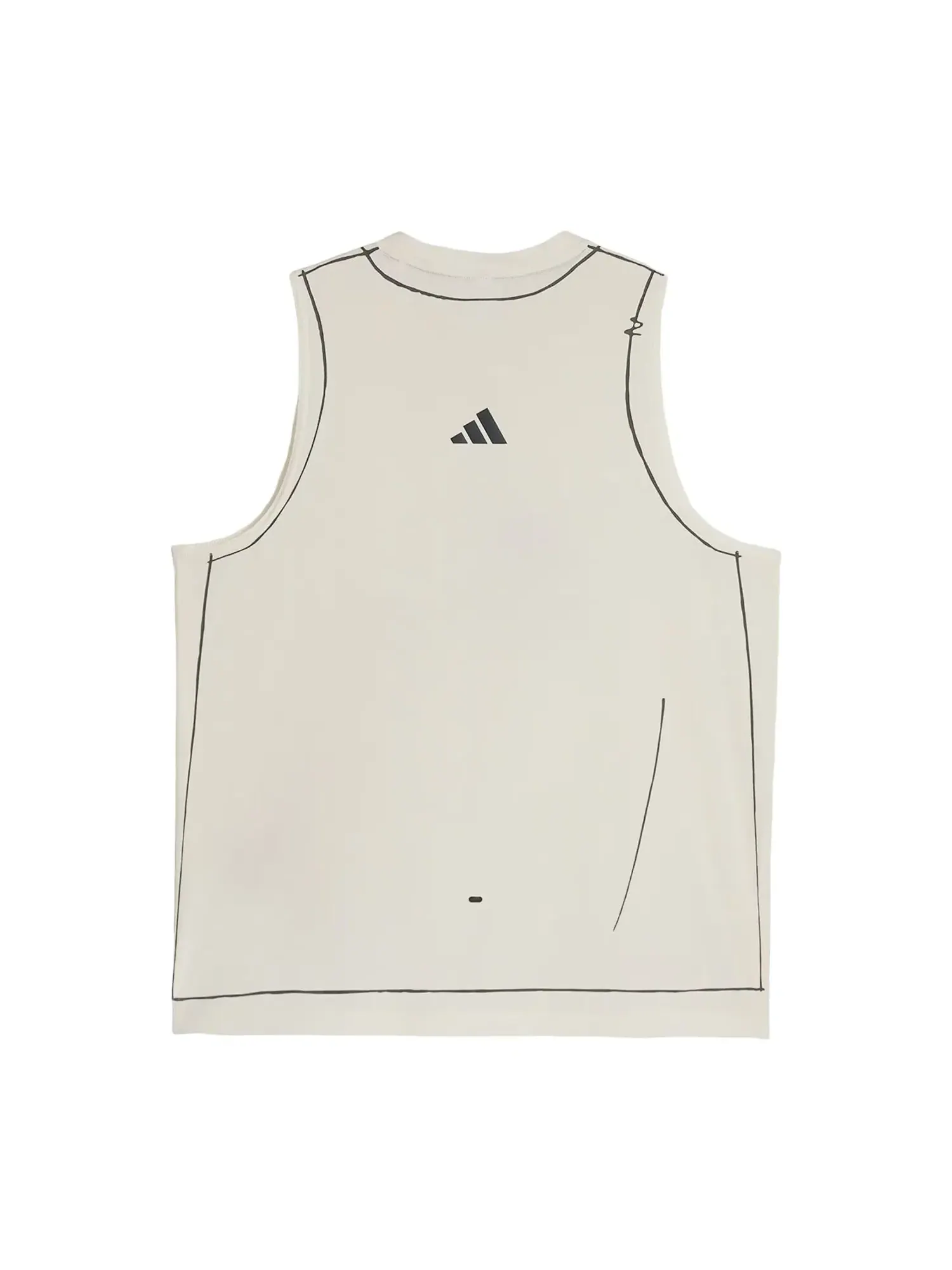 Беговая майка Adidas x SFTM adi365, цвет «Меловой белый», KT0777 — изображение 2 из 2