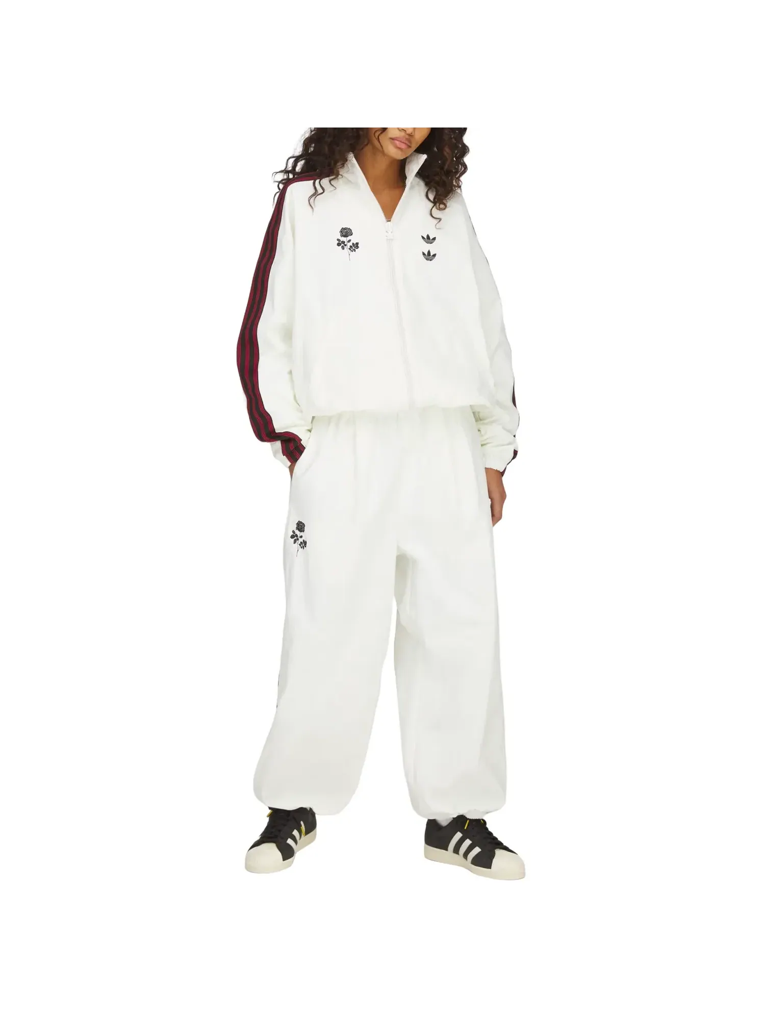 Спортивная куртка Adidas x Chavarria Woven Track Jacket 'Off White' KT2616 — изображение 3 из 8, белый