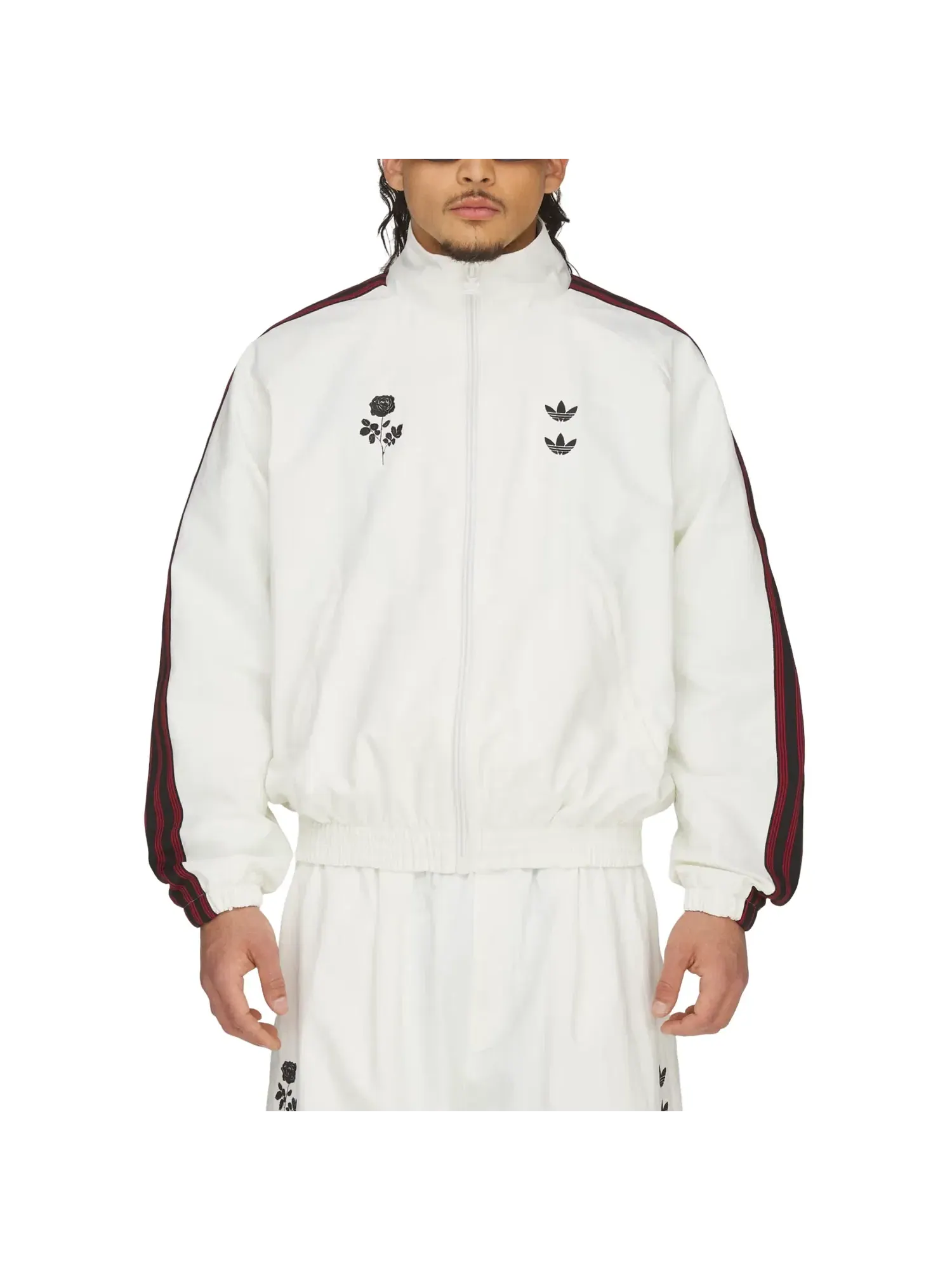 Спортивная куртка Adidas x Chavarria Woven Track Jacket 'Off White' KT2616 — изображение 4 из 8, белый