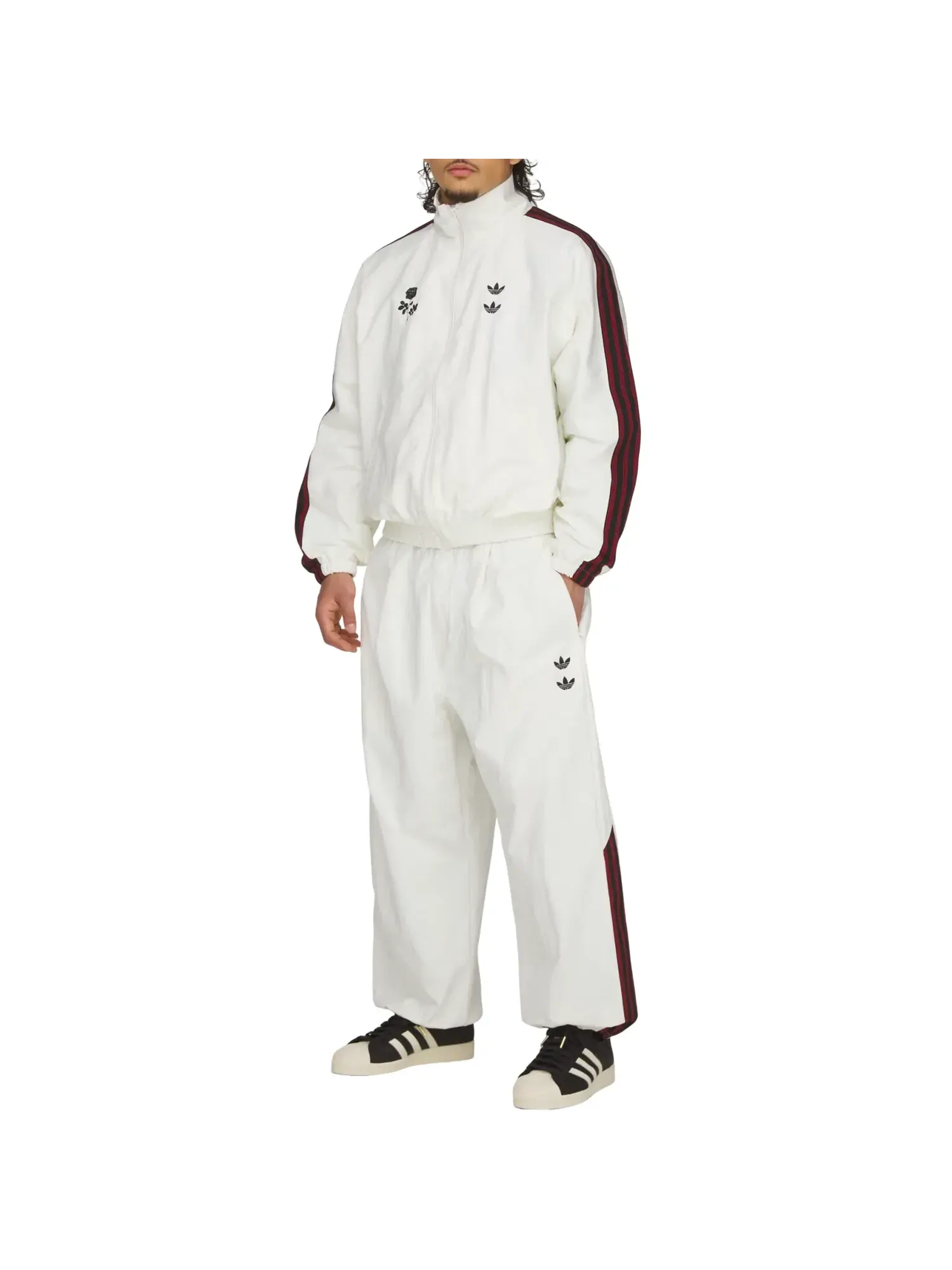 Спортивная куртка Adidas x Chavarria Woven Track Jacket 'Off White' KT2616 — изображение 6 из 8, белый