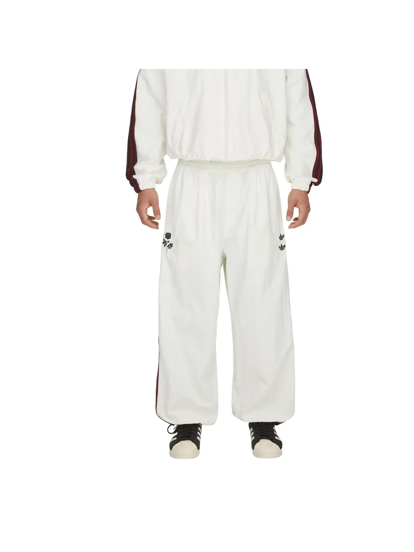 Спортивные брюки Adidas x Chavarria Woven Track Pant 'Off White' KT2617 — изображение 3 из 4, белый