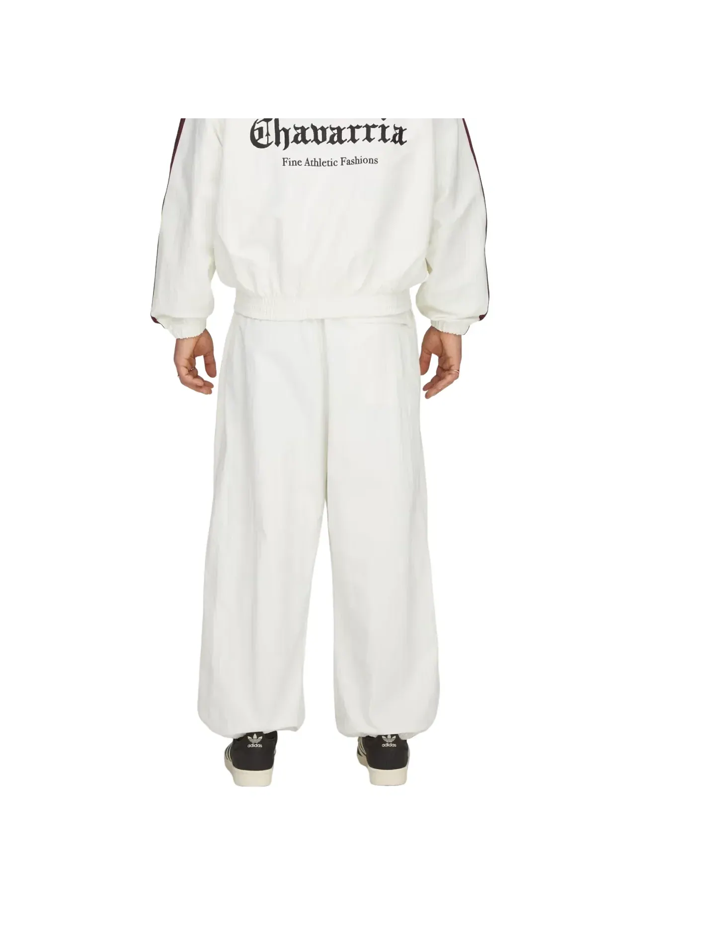 Спортивные брюки Adidas x Chavarria Woven Track Pant 'Off White' KT2617 — изображение 4 из 4, белый