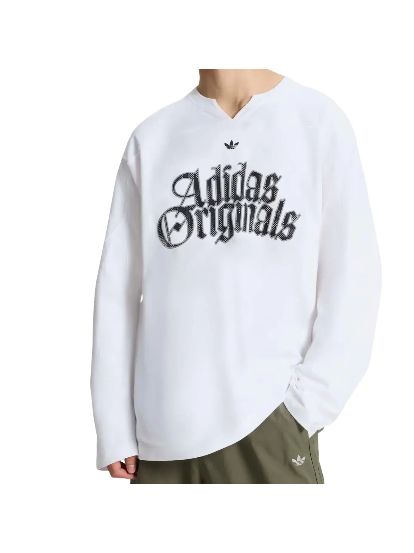 Мужская футболка с длинным рукавом Adidas OG M Tee LS T-Shirt — изображение 2 из 3, белый