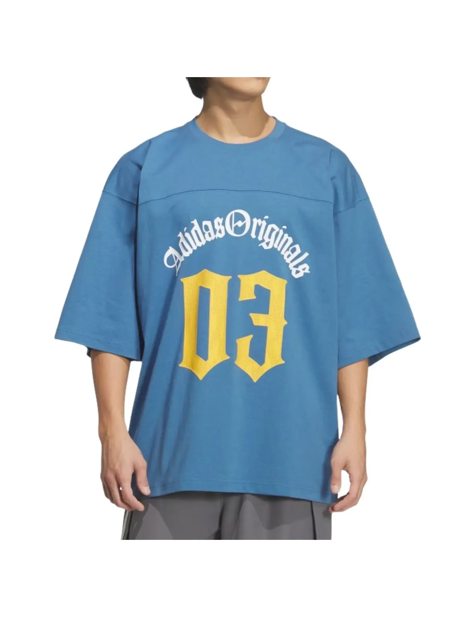 Футболка Adidas Oversized Fit, цвет «синий», KT3040 — изображение 2 из 3