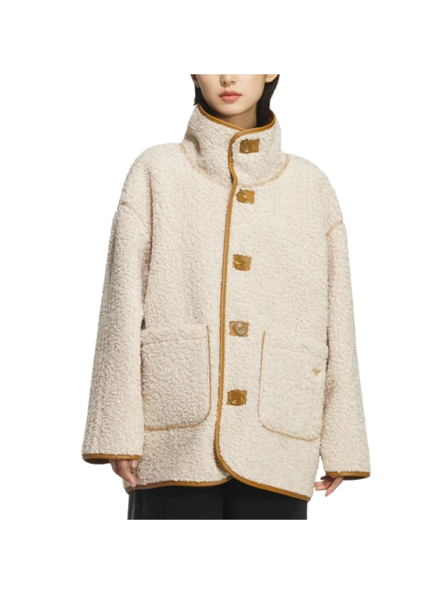 (WMNS) Куртка Adidas Crafted Jacket 'Bronze Strata Crystal Linen' — изображение 4 из 5, зеленый
