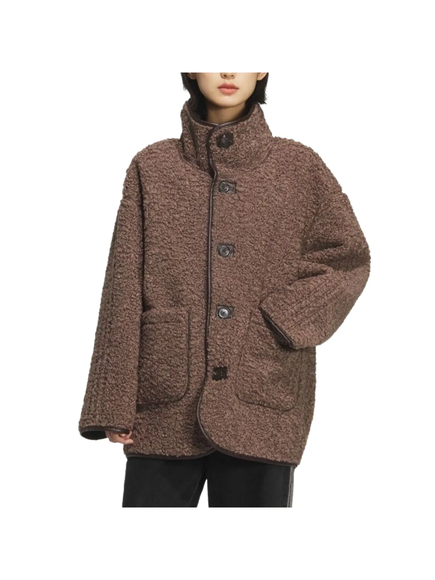 (WMNS) Куртка Adidas Crafted Jacket 'Aurora Coffee Earth Strata' — изображение 4 из 5, серый