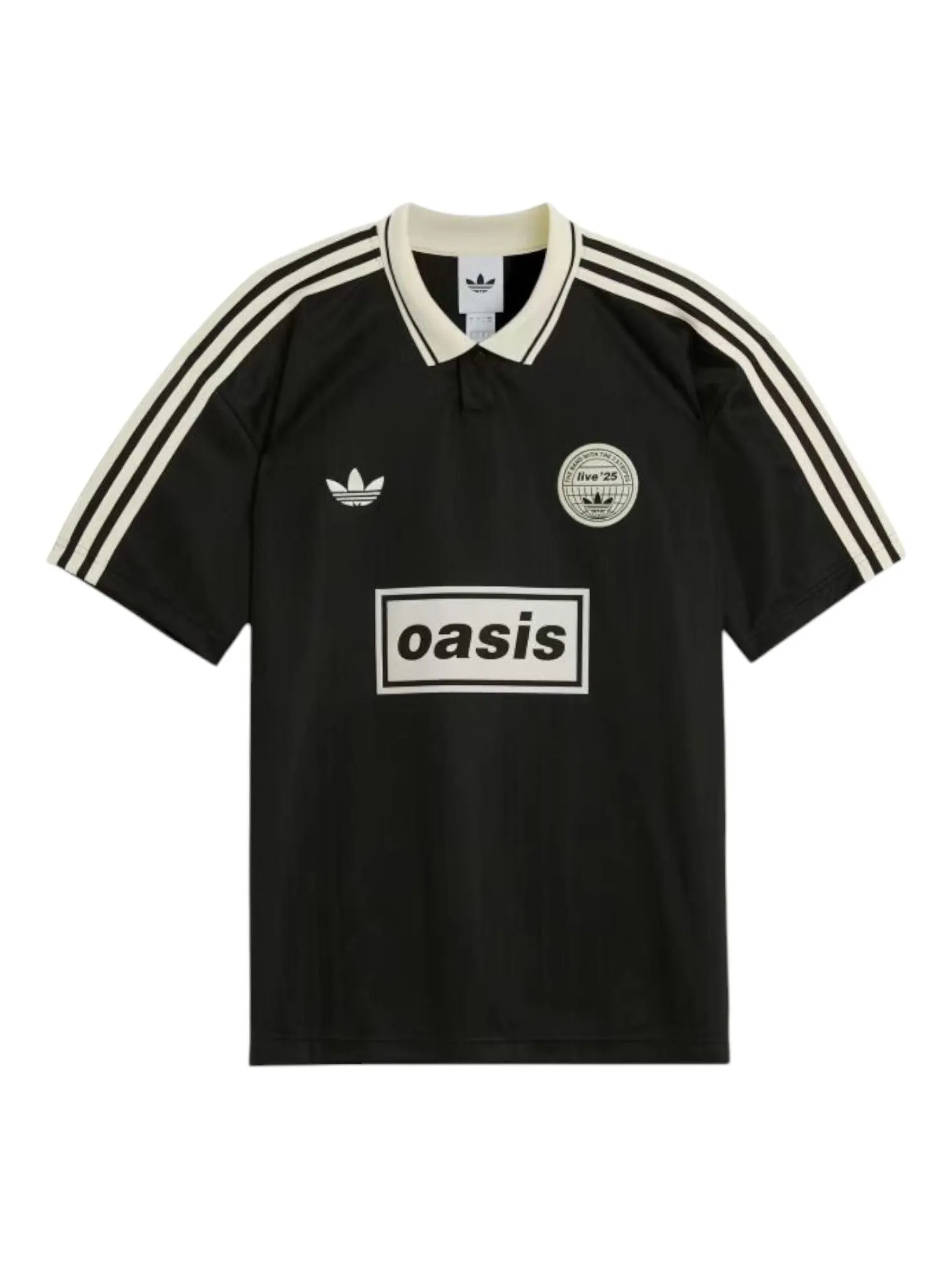Джерси adidas x Oasis Tour Jacquard Jersey 'Black' — изображение 1 из 2, черный
