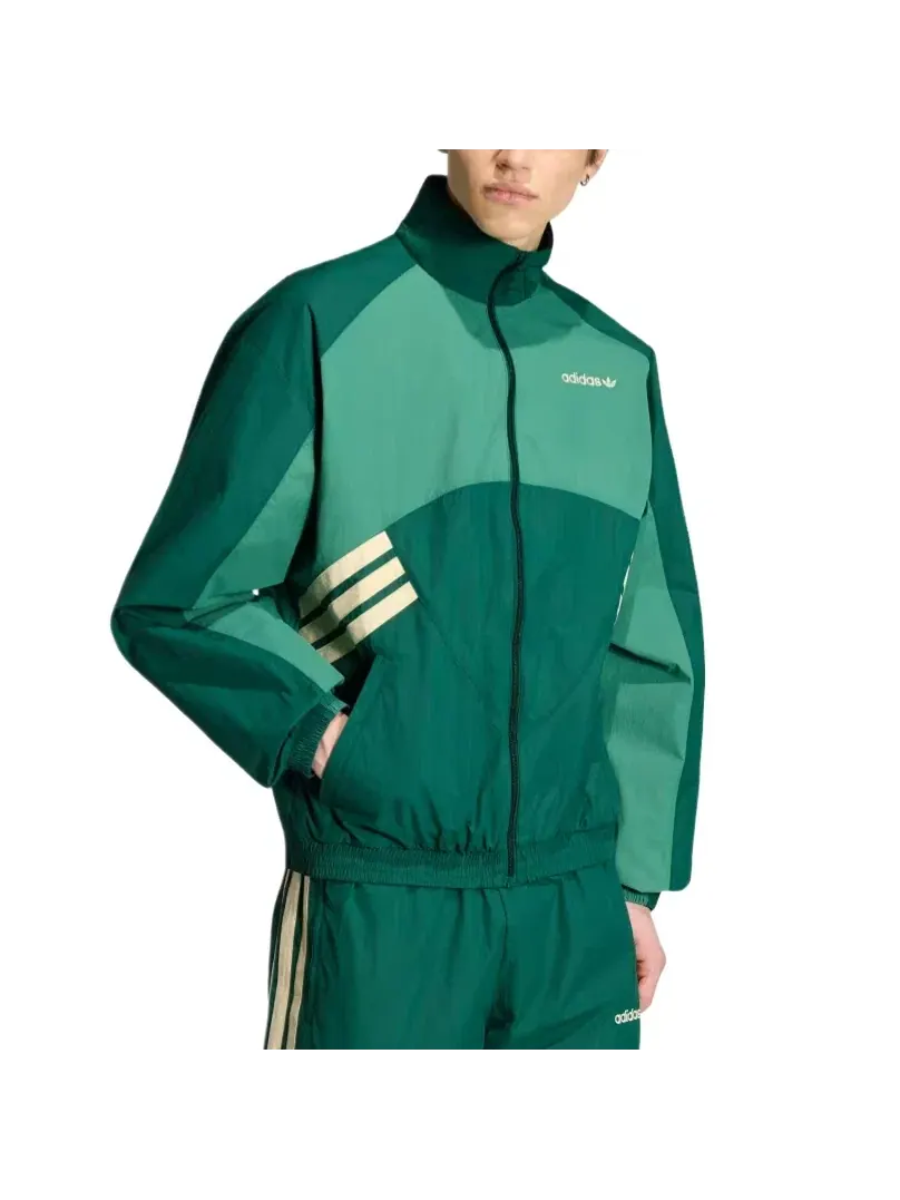 Мужская куртка с воротником-стойкой Munich 93 Track Jacket Adidas — изображение 3 из 4, зеленый
