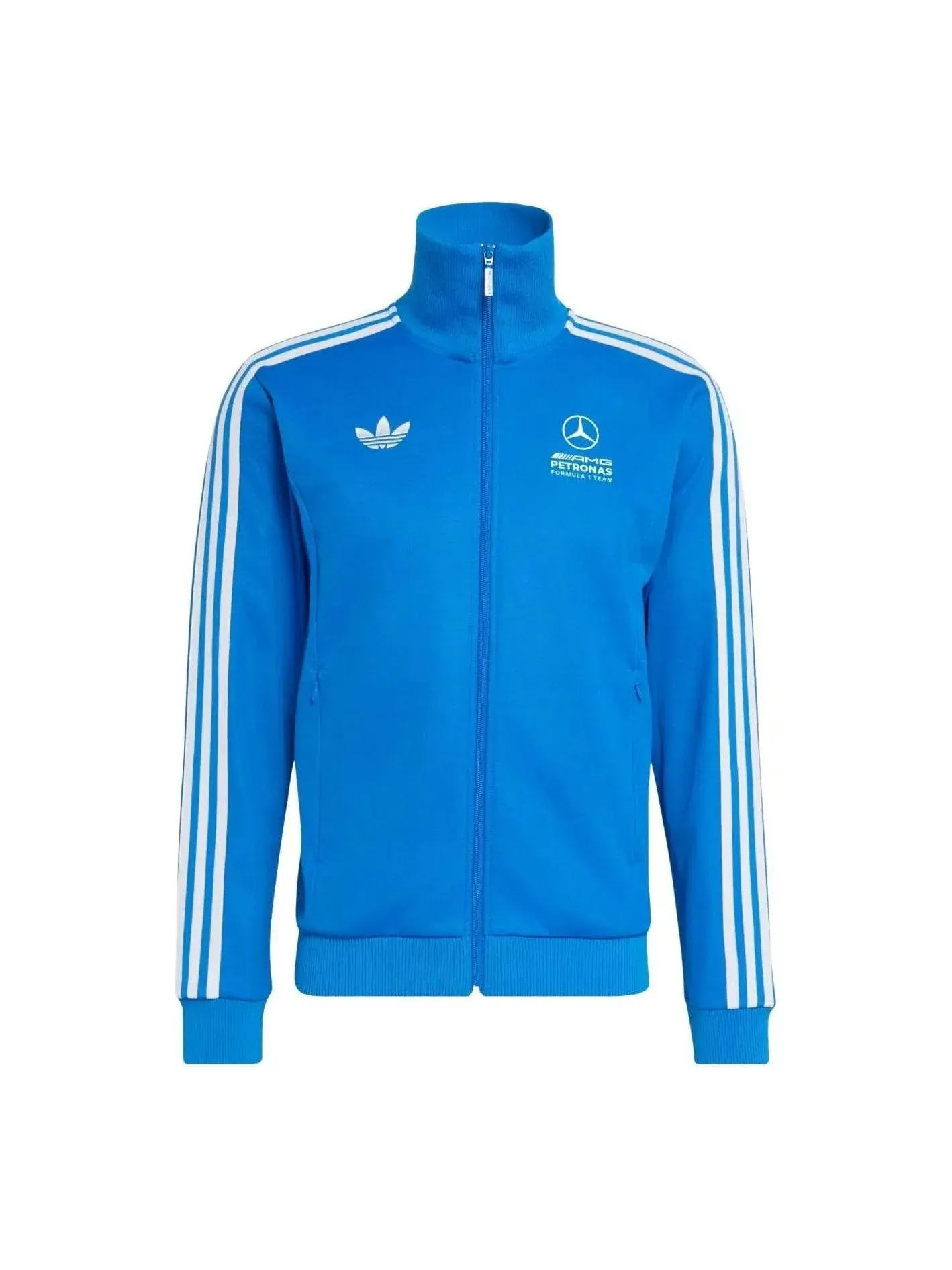 Мужская ветровка Adidas x Mercedes AMG Petronas Formula 1 Team Blue Wonder Track Jacket — изображение 1 из 3, синий