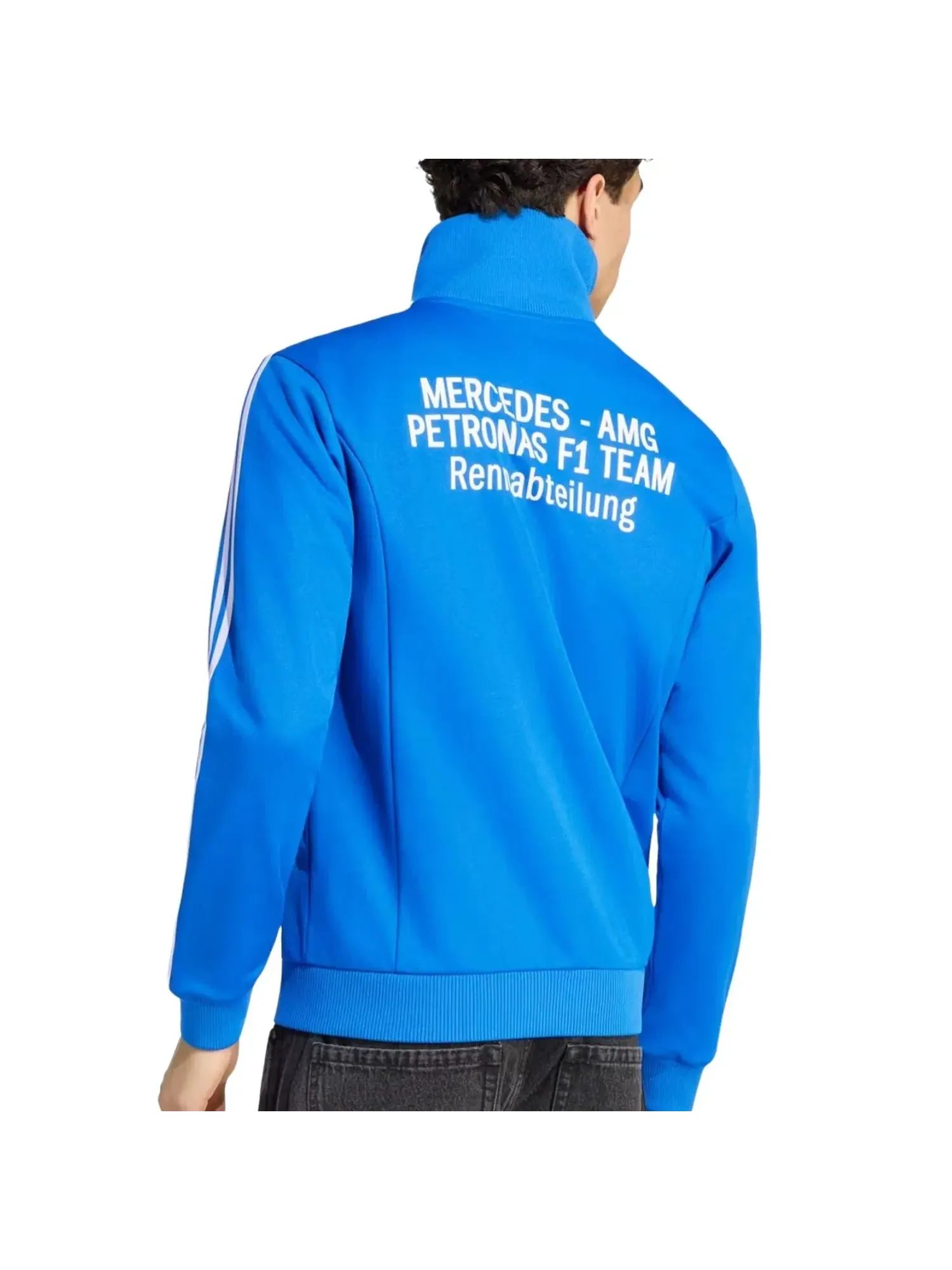 Мужская ветровка Adidas x Mercedes AMG Petronas Formula 1 Team Blue Wonder Track Jacket — изображение 3 из 3, синий