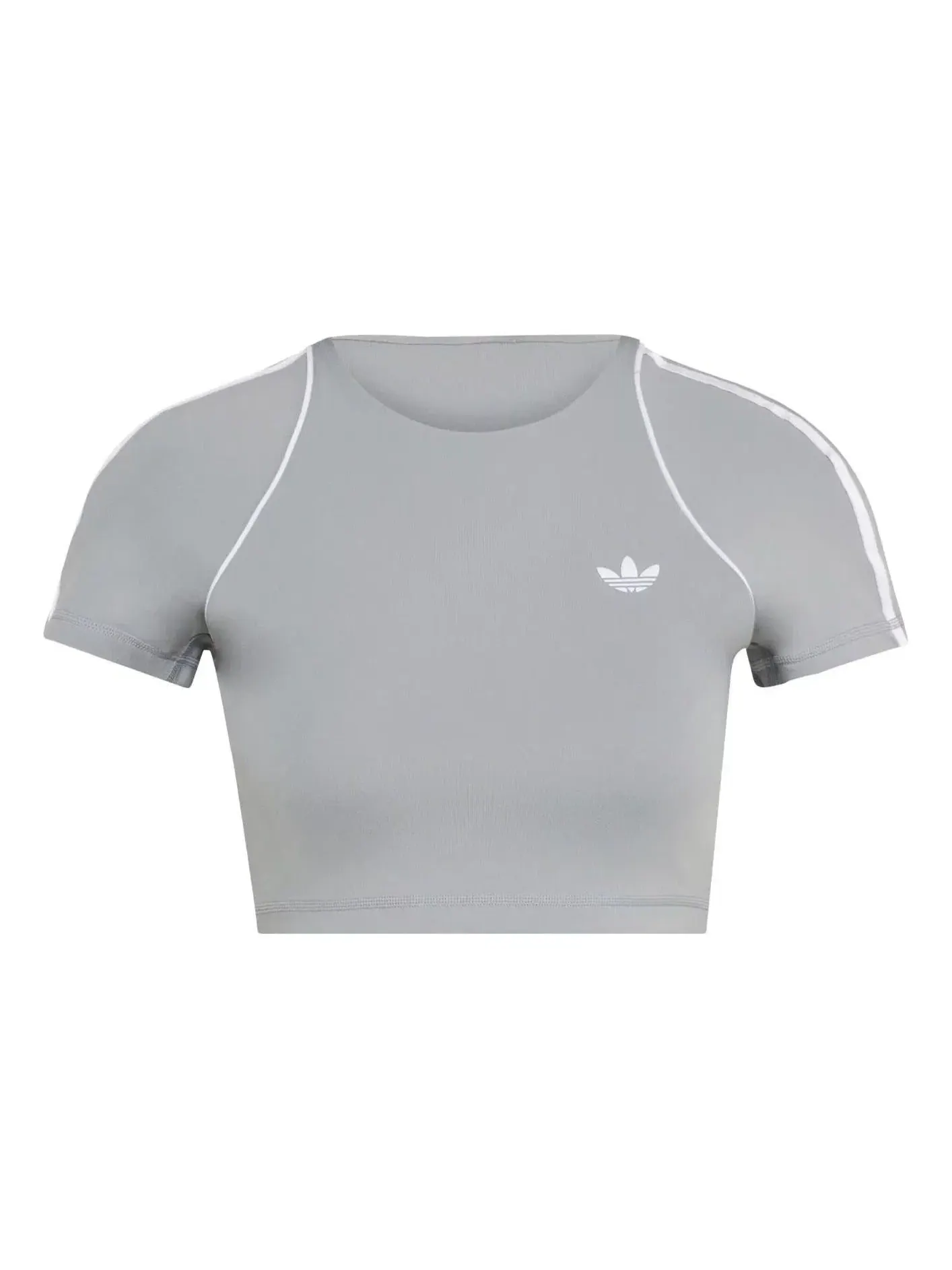 Женская футболка с принтом Sport Superstar Bra T-Shirt Adidas — изображение 1 из 3, серый