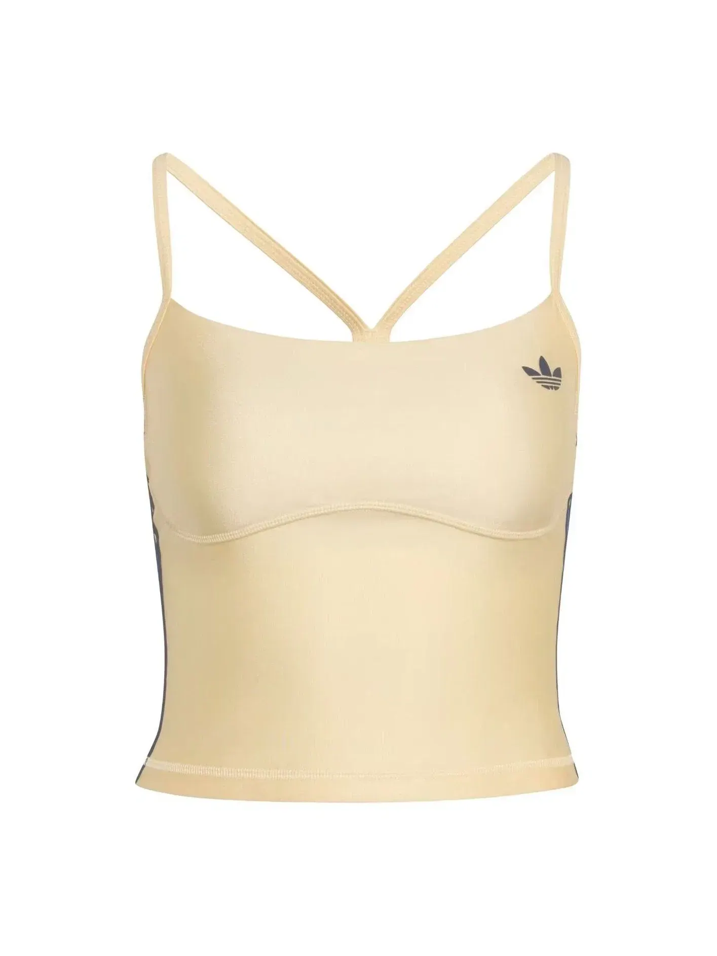 Женский топ без рукавов с принтом Adidas Warm Vanilla — изображение 1 из 3, желтый