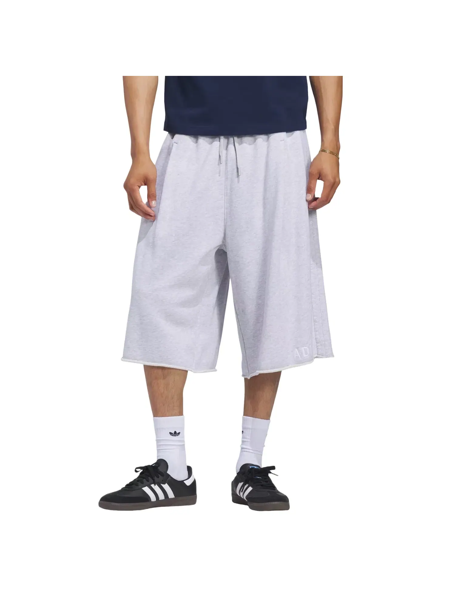 Мужские шорты с принтом Adidas Graphic Sweatshorts Asia Sizing — изображение 2 из 3, серый