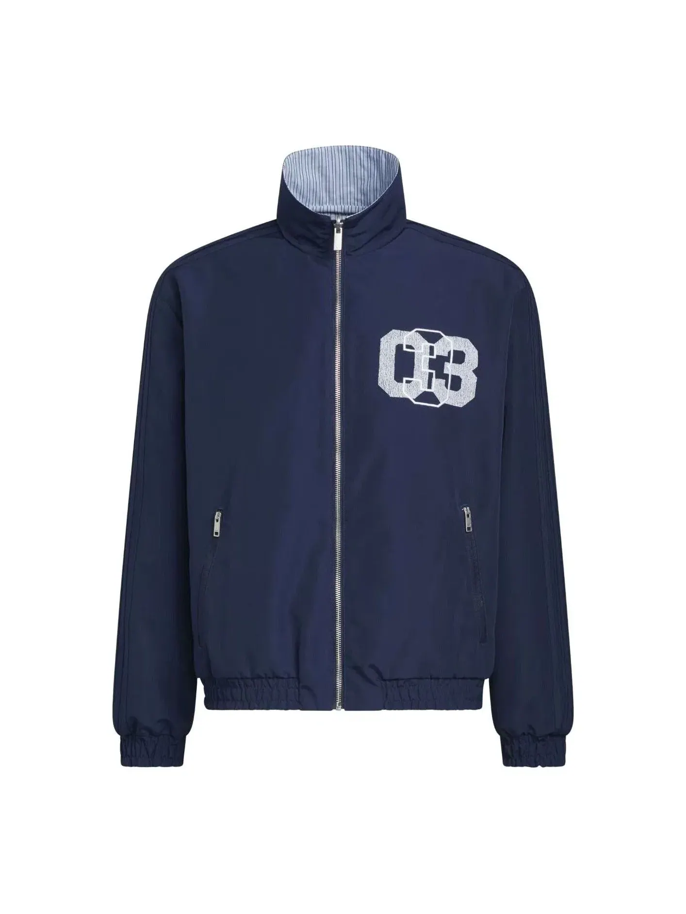 Мужская куртка-бомбер с длинным рукавом Adidas Firebird Coach Jacket — изображение 1 из 5, темно-синий