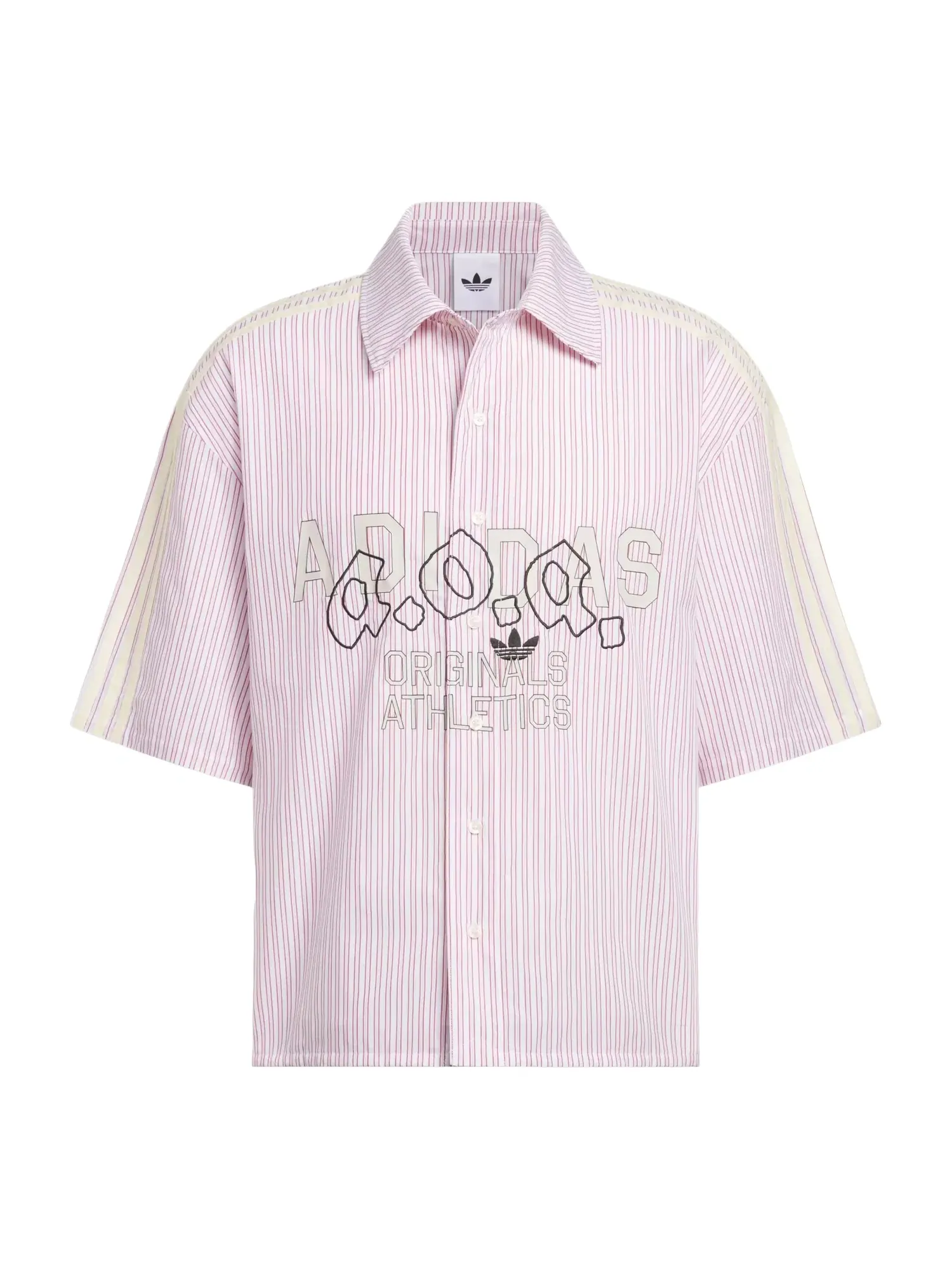 Мужская рубашка с длинным рукавом Adidas AOA Button Up Shirt — изображение 1 из 3, красный