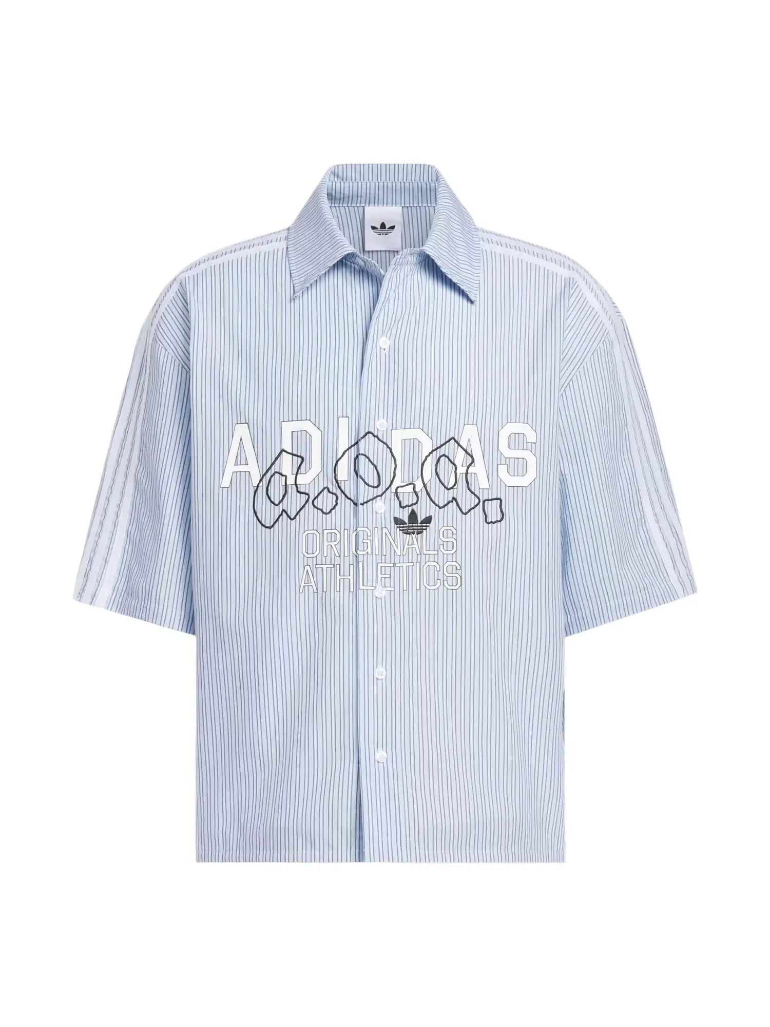 Мужская рубашка с длинным рукавом Adidas AOA Button Up — изображение 1 из 3, темно-синий