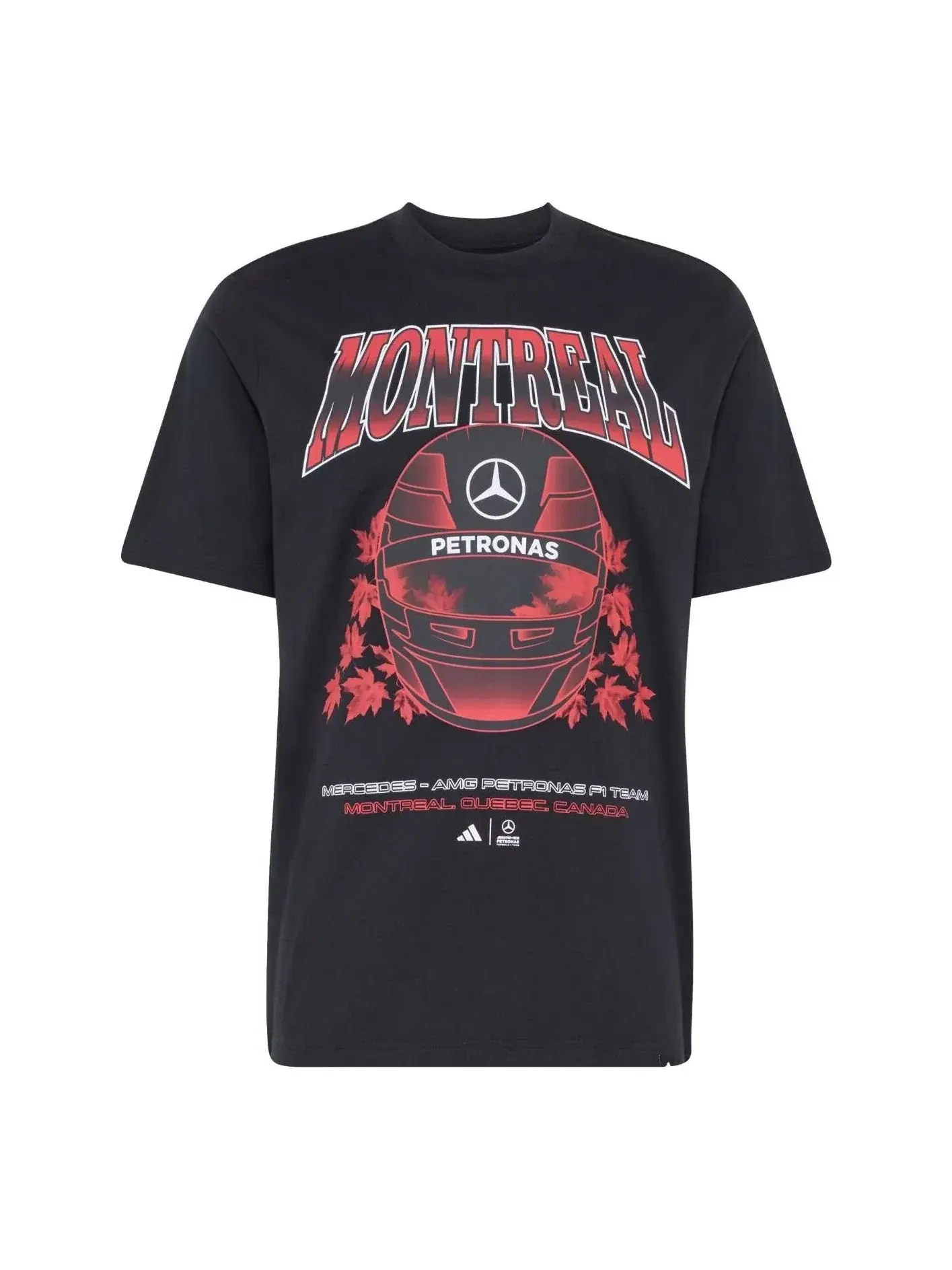 Футболка Adidas Mercedes AMG Petronas Formula 1 Team Montreal, черная, KT9256 — изображение 1 из 3, черный