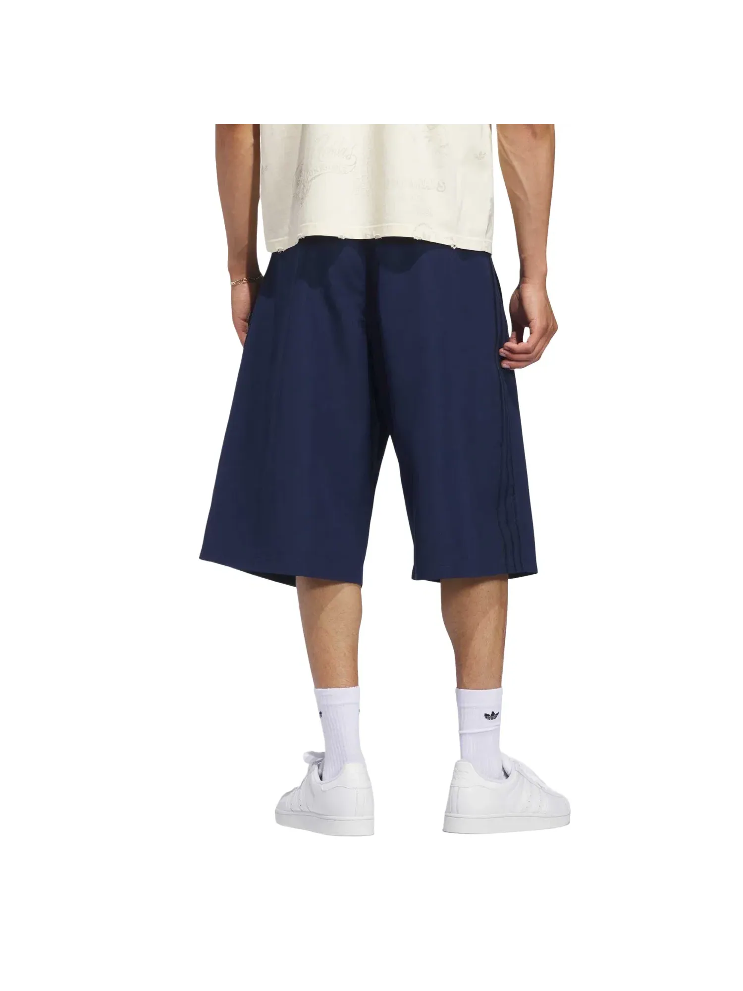 Мужские шорты с принтом Adidas Woven Shorts Asia Sizing Night Indigo — изображение 3 из 3, темно-синий