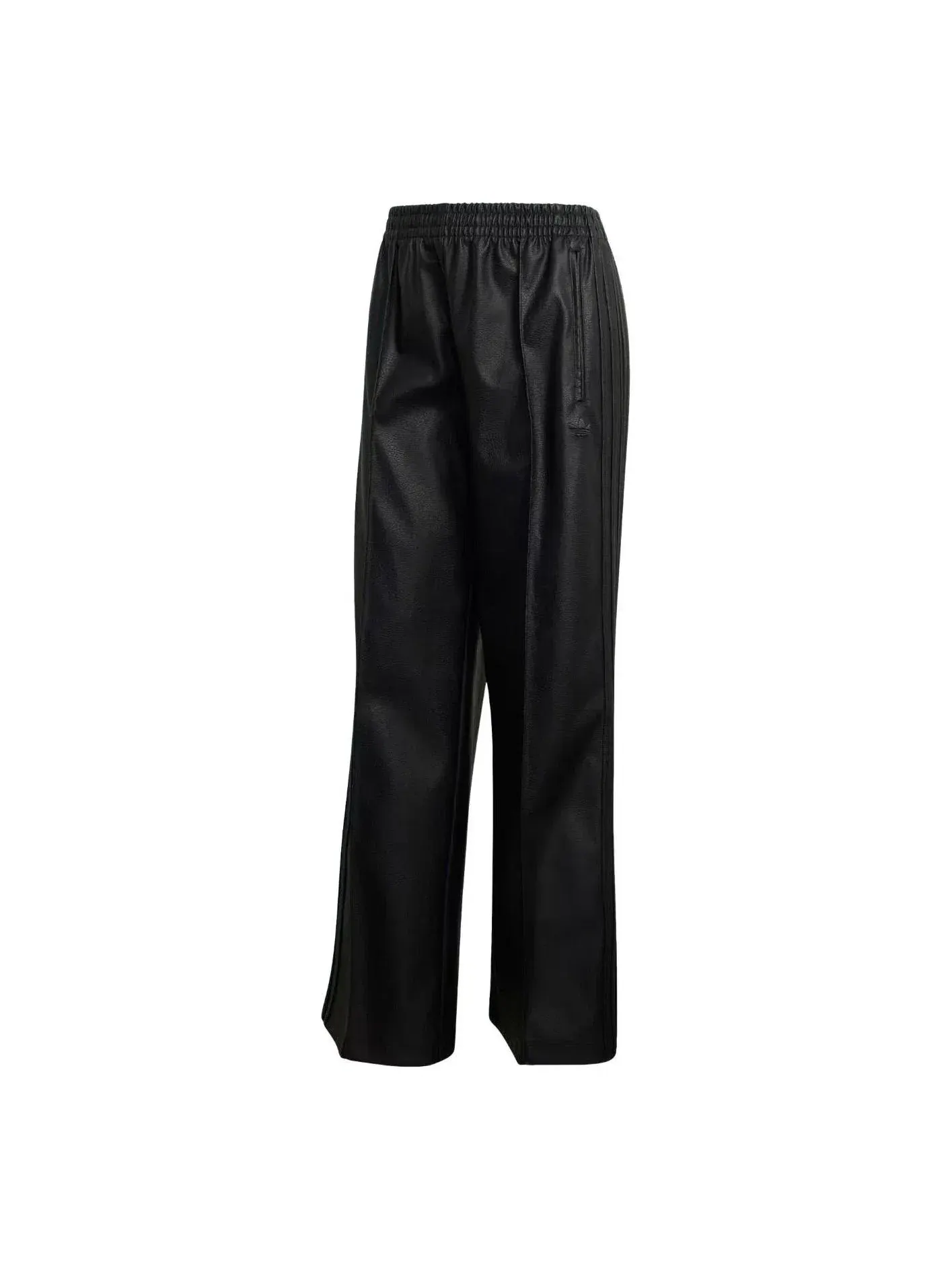 Женские спортивные брюки с принтом Firebird Loose Pleather Adidas — изображение 1 из 4, черный