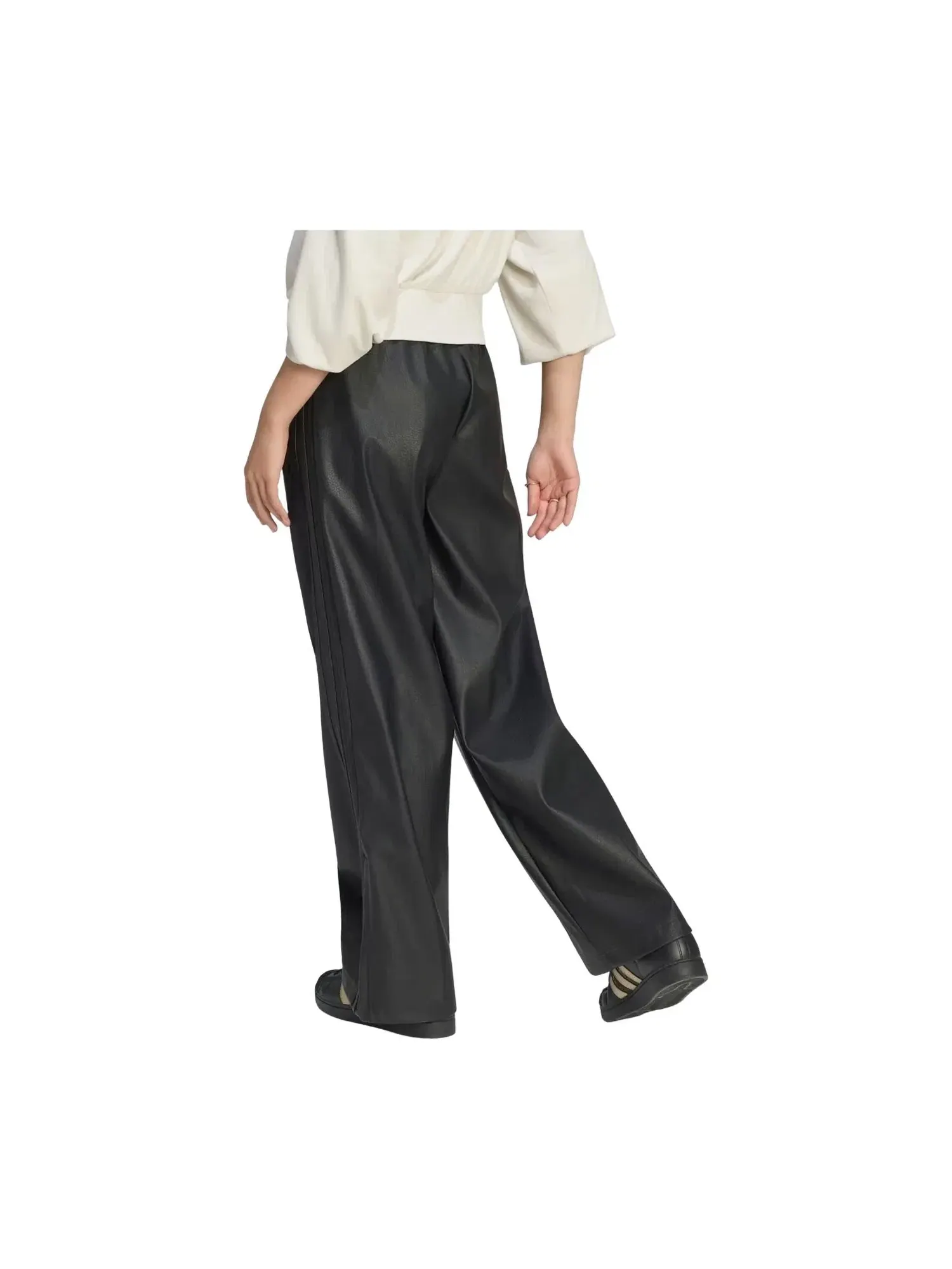 Женские спортивные брюки с принтом Firebird Loose Pleather Adidas — изображение 3 из 4, черный