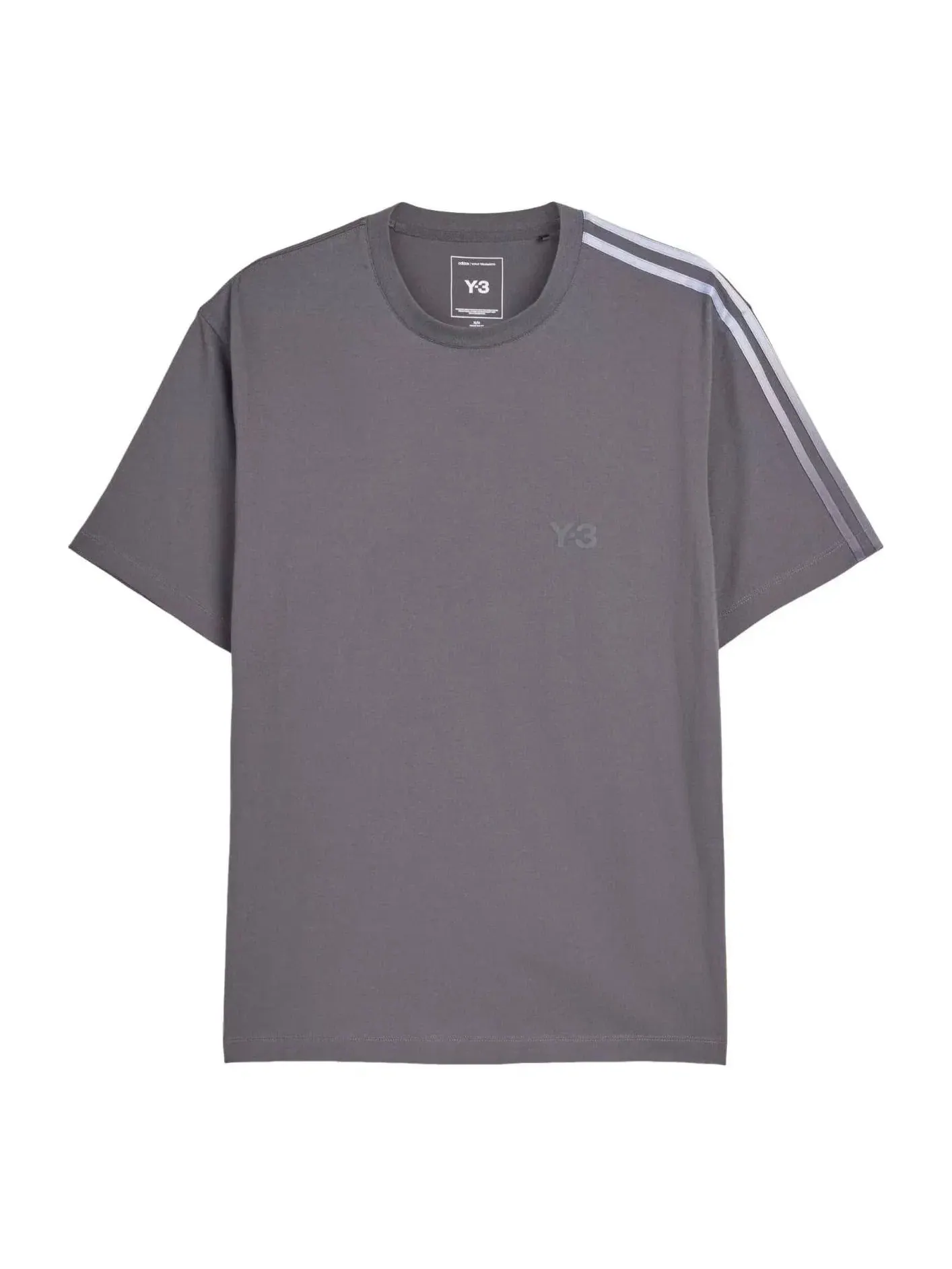 Мужская футболка с градиентным принтом Adidas x Y-3 Gradient Stripes T-shirt Ку2250 — изображение 1 из 4, серый