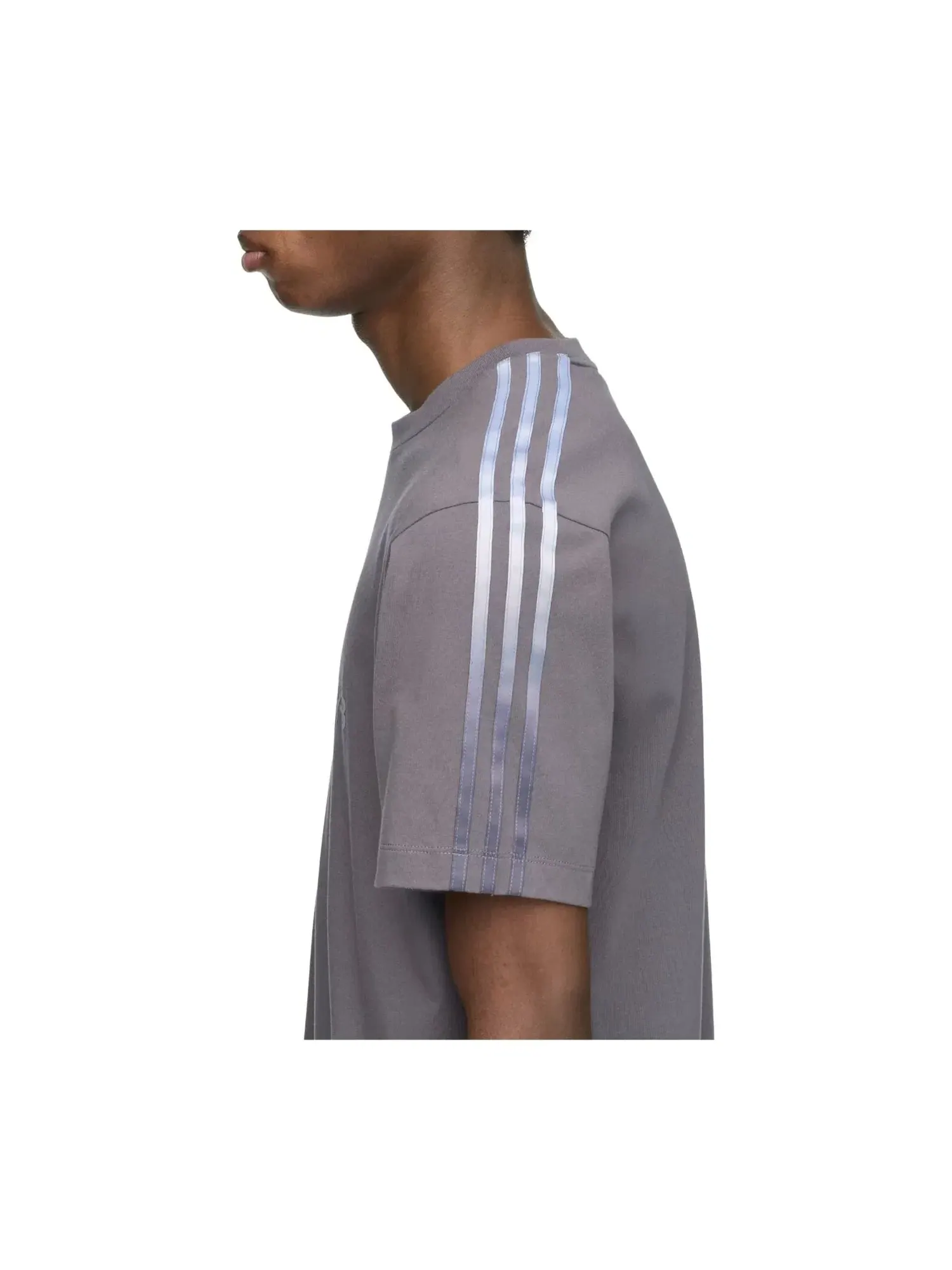 Мужская футболка с градиентным принтом Adidas x Y-3 Gradient Stripes T-shirt Ку2250 — изображение 4 из 4, серый
