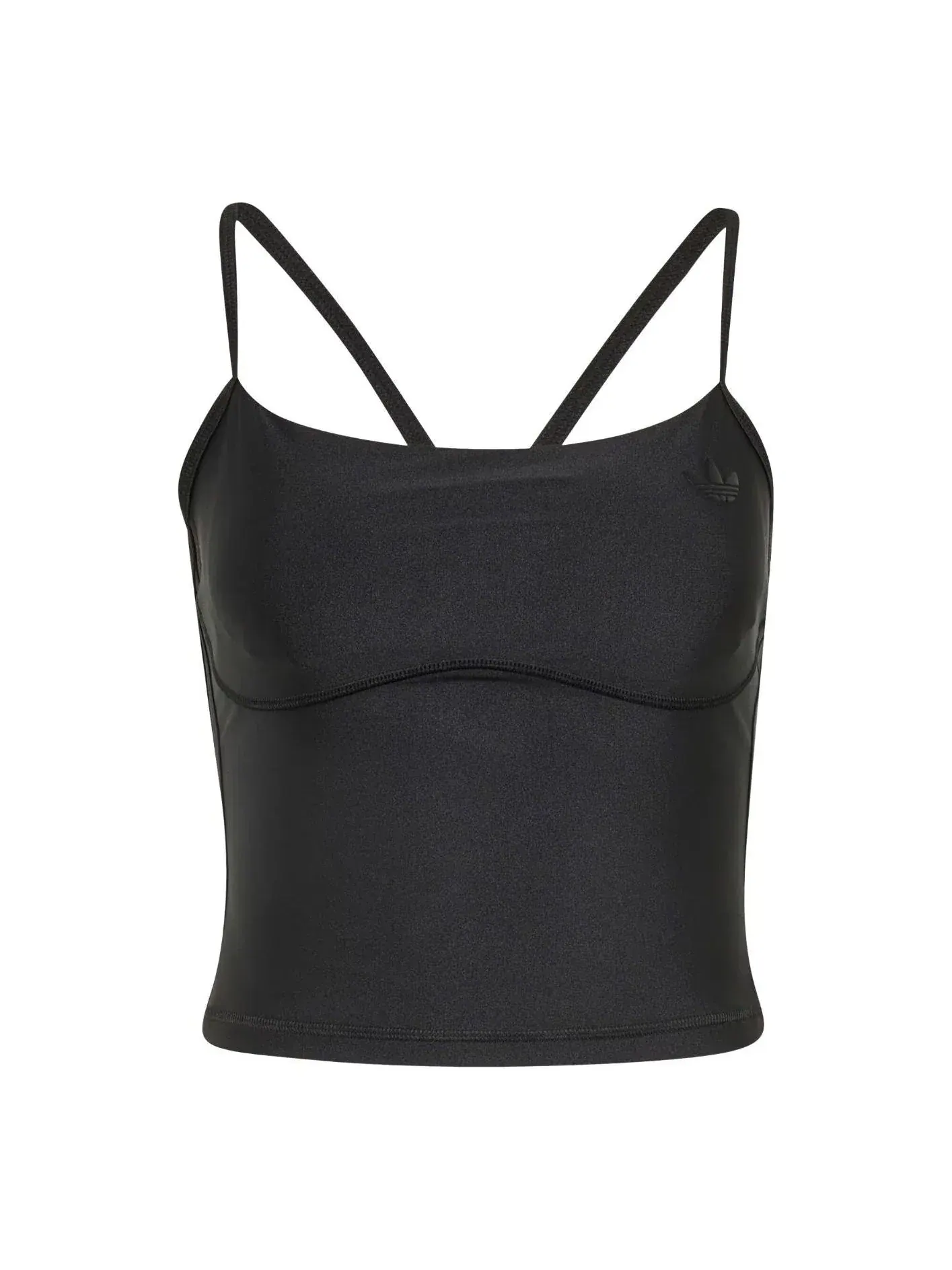 Женский топ-безрукавка с принтом Adidas Sport Tank Top Padded — изображение 1 из 4, черный