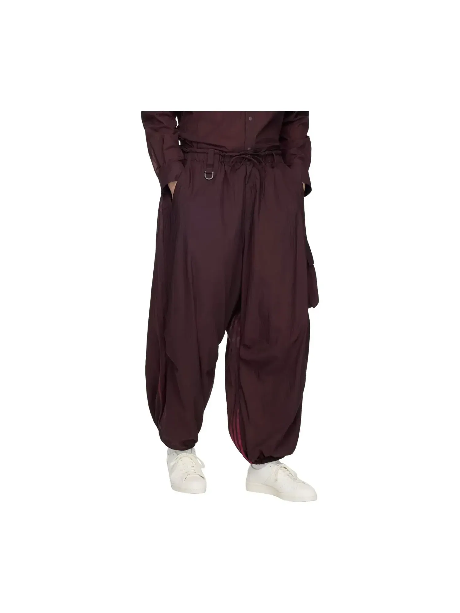 Мужские брюки карго с градиентными полосами Adidas x Y-3 Gradient 3-Stripes Cargo Pants — изображение 2 из 2, красный