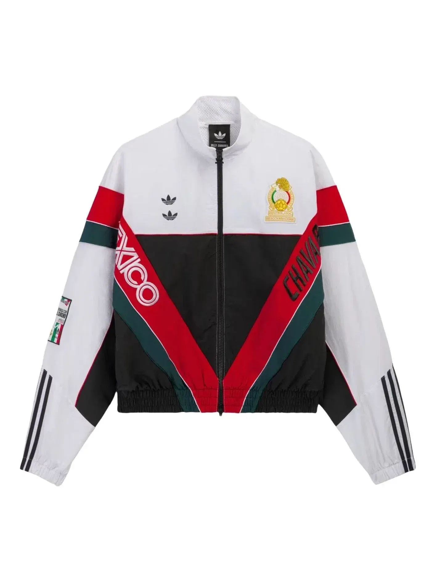 Мужская куртка-бомбер с принтом Adidas x Chavarria CDM Woven Track Jacket — изображение 1 из 5, белый