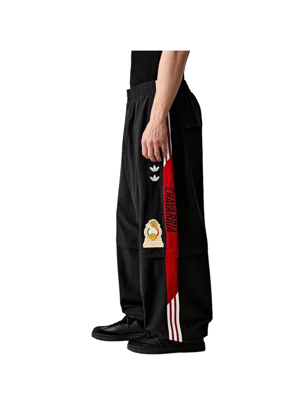 Мужские спортивные брюки с принтом Adidas x Chavarria CDM Woven Track Pant — изображение 3 из 6, черный