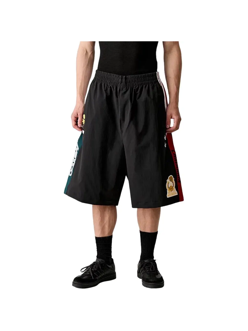 Мужские спортивные брюки с принтом Adidas x Chavarria CDM Woven Track Pant — изображение 5 из 6, черный