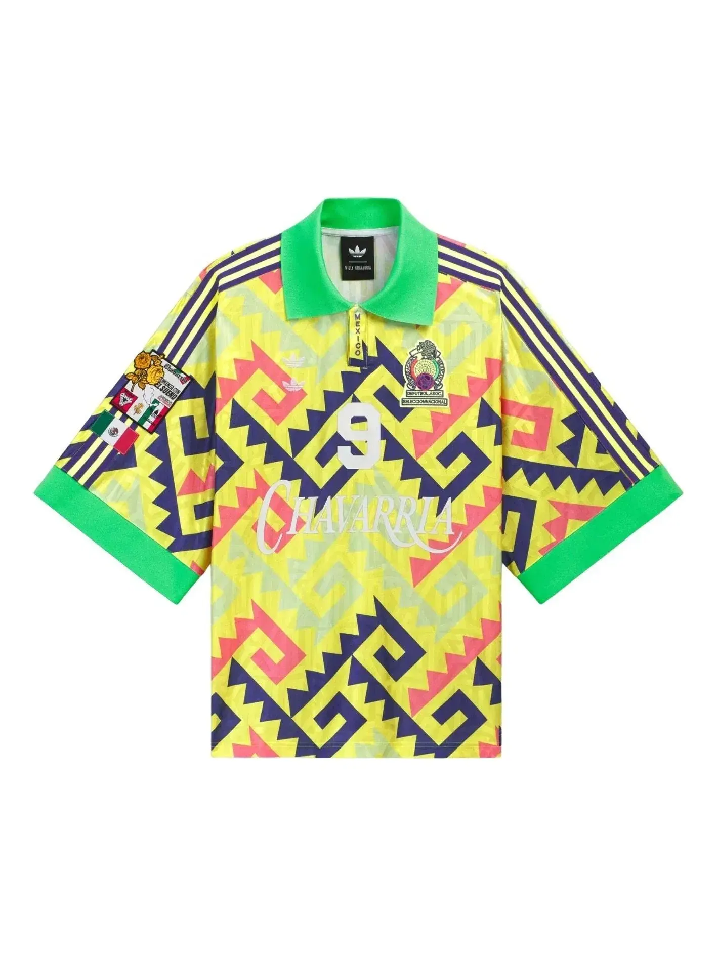 Мужская футболка Adidas x Chavarria AOP Goalkeeper Jersey Asia Sizing — изображение 1 из 5, желтый