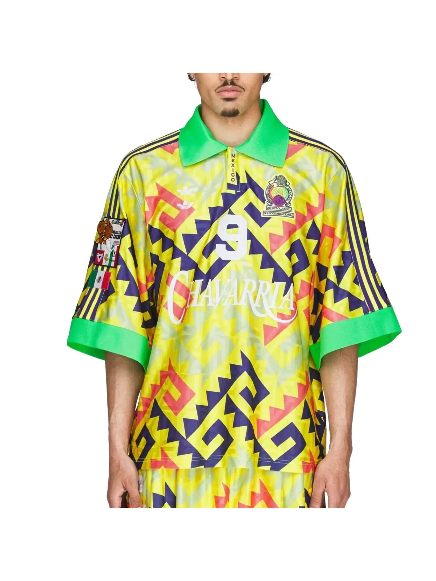 Мужская футболка Adidas x Chavarria AOP Goalkeeper Jersey Asia Sizing — изображение 3 из 5, желтый