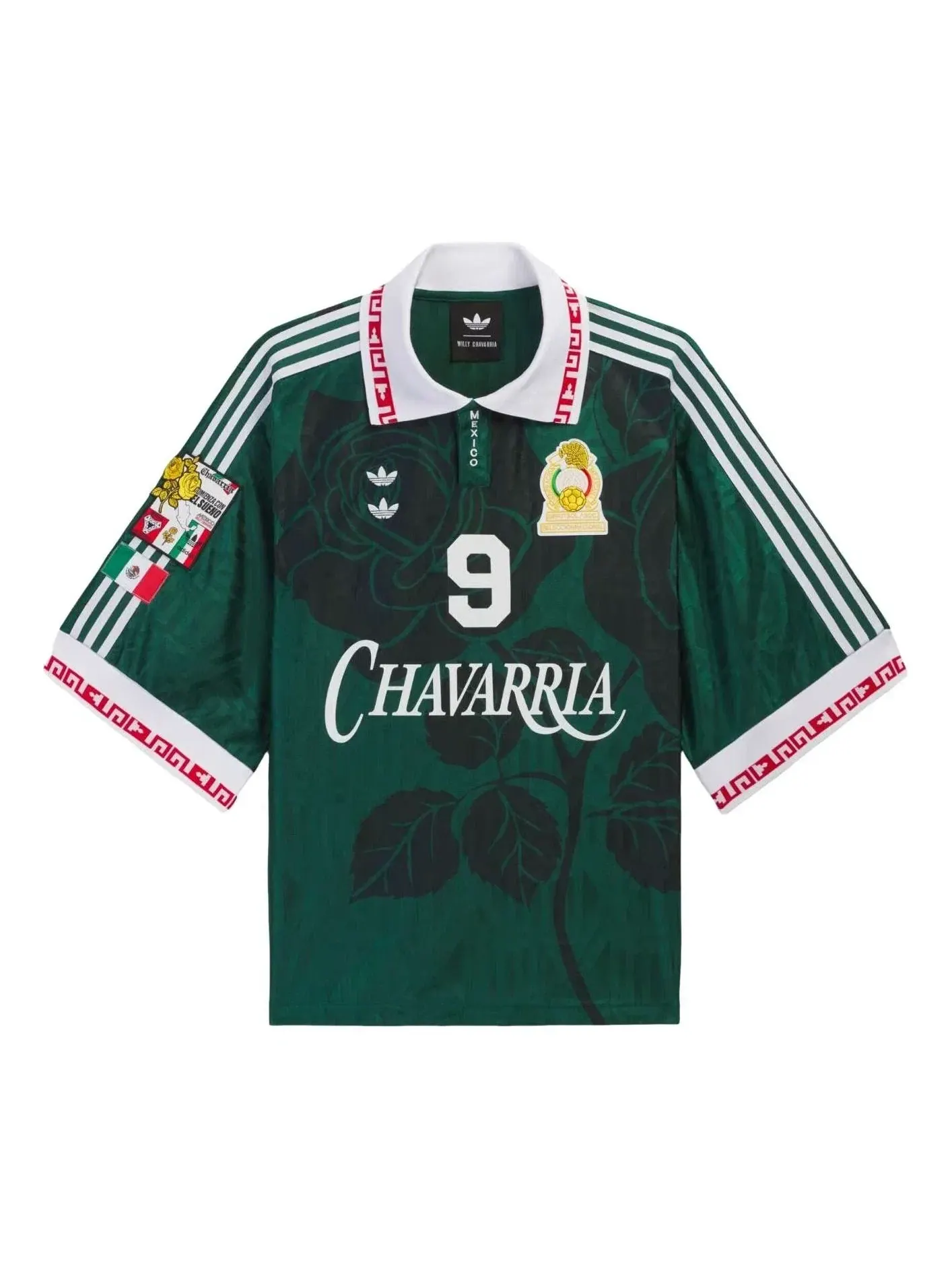 Мужская футболка с принтом Adidas x Chavarria Jersey — изображение 1 из 5, зеленый