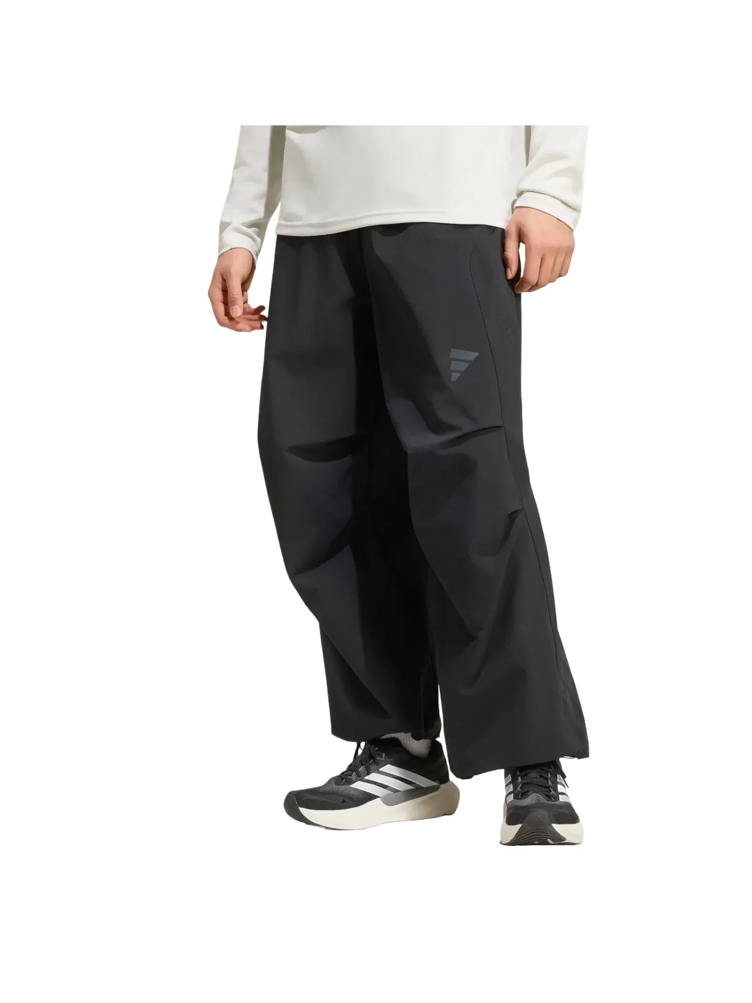 Мужские беговые штаны с принтом Adidas DAY//Ø Woven Pants Asia Sizing — изображение 2 из 3, черный