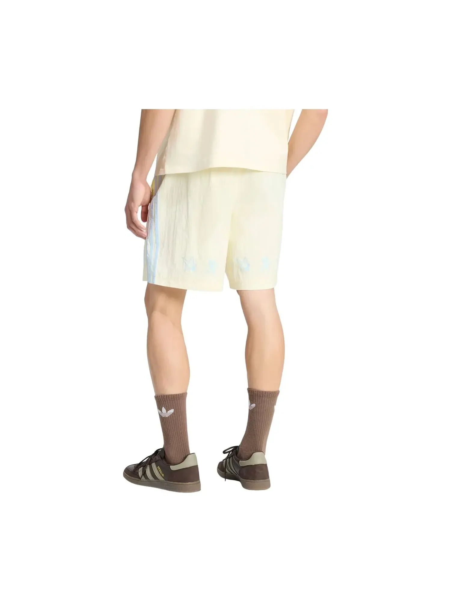 Шорты Adidas One World Graphic Short 'Cream White' — изображение 3 из 3, бежевый