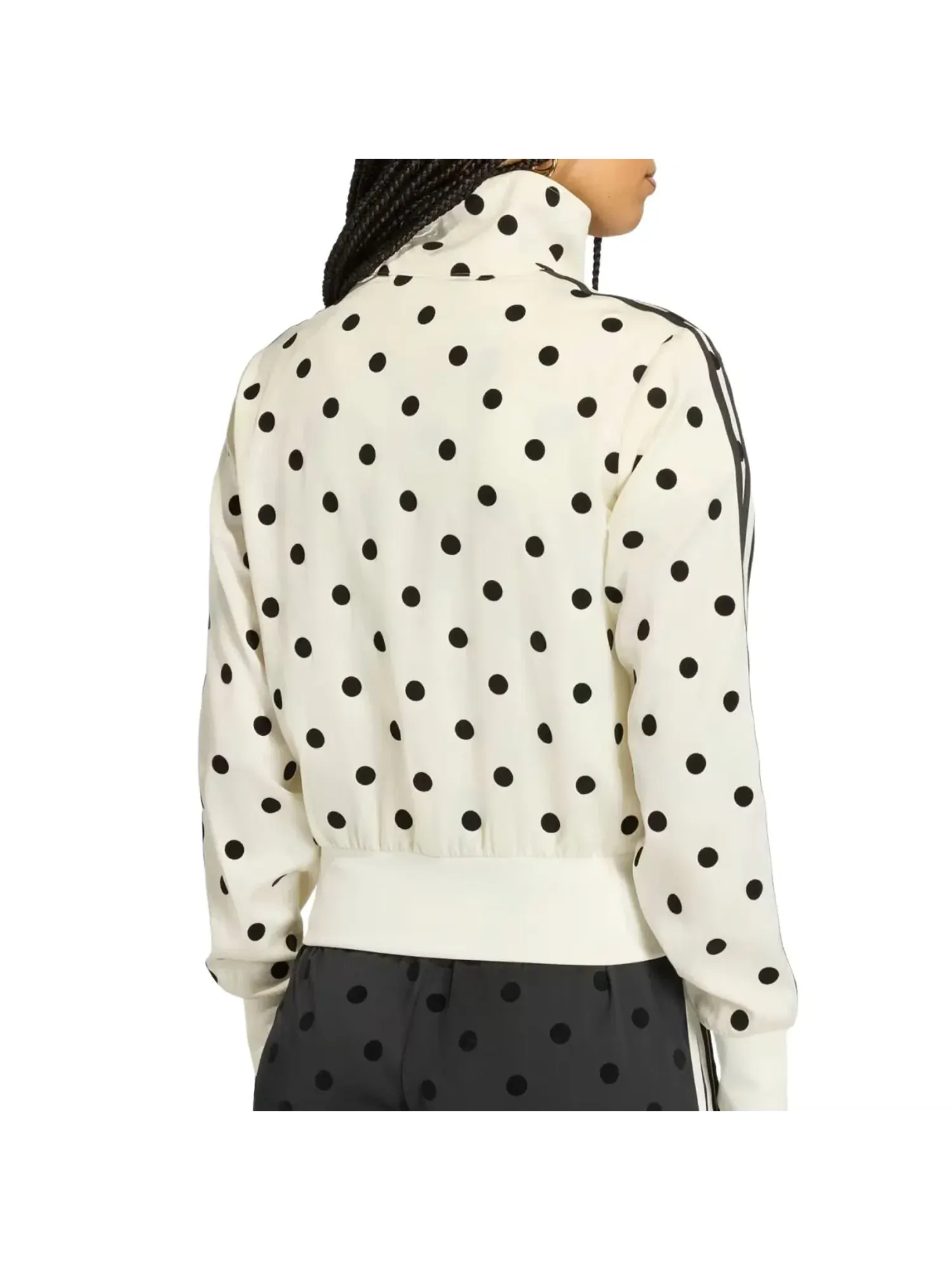 Спортивная куртка Adidas Satin Polka Dots TT Track Jacket 'Off White' KV1165 — изображение 2 из 2, белый