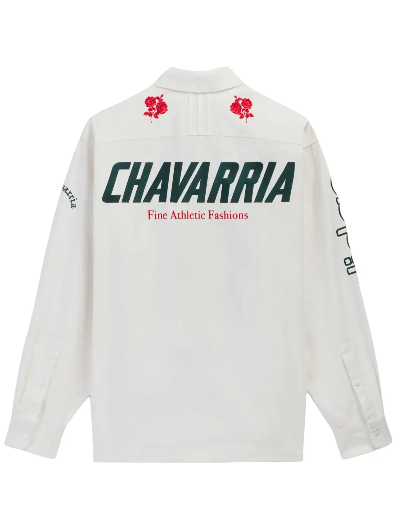 Мужская рубашка с принтом Adidas x Chavarria Button Up Shirt — изображение 2 из 5, белый