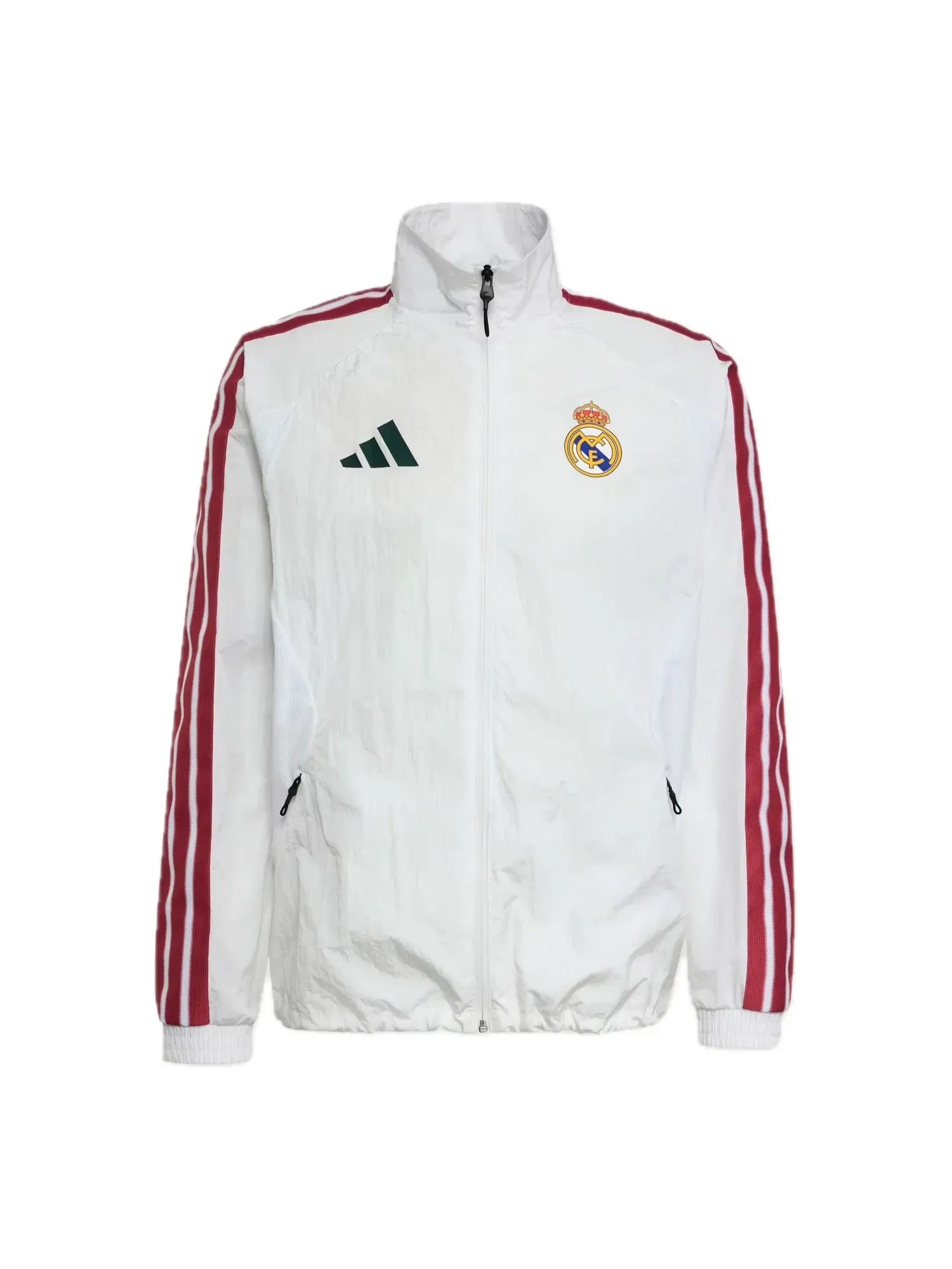 Мужская куртка с длинным рукавом Adidas Real Madrid Home Anthem Jacket — изображение 1 из 2, белый
