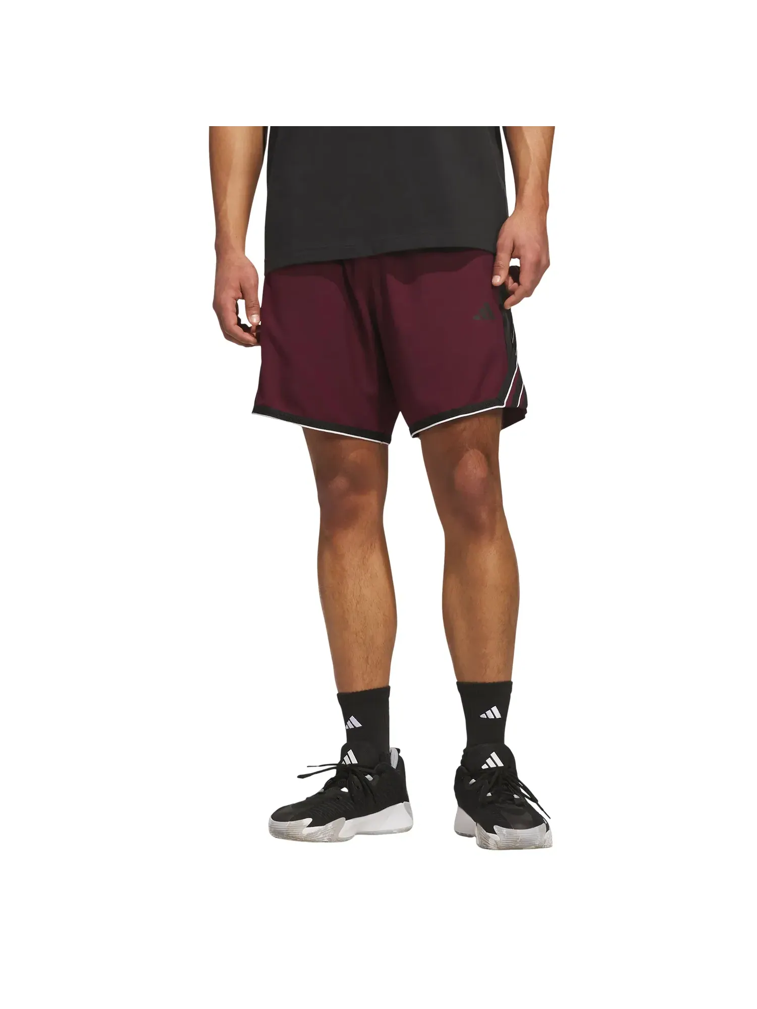 Мужские шорты с принтом Crazy Lite Shorts Adidas — изображение 2 из 3, бордовый
