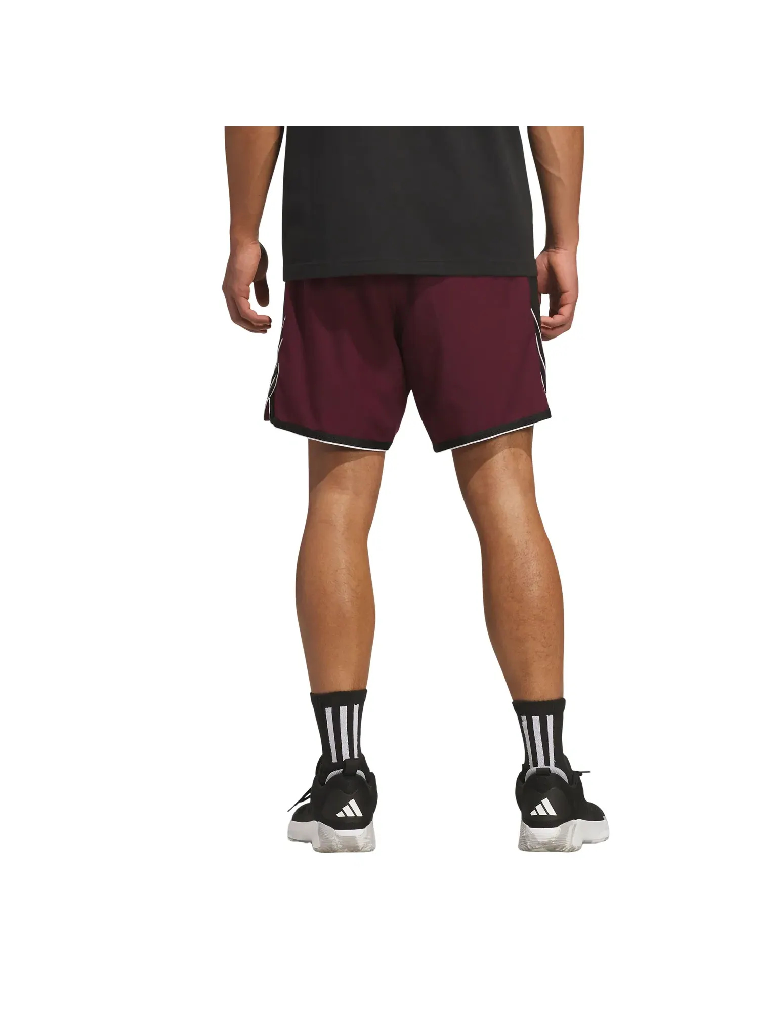 Мужские шорты с принтом Crazy Lite Shorts Adidas — изображение 3 из 3, бордовый