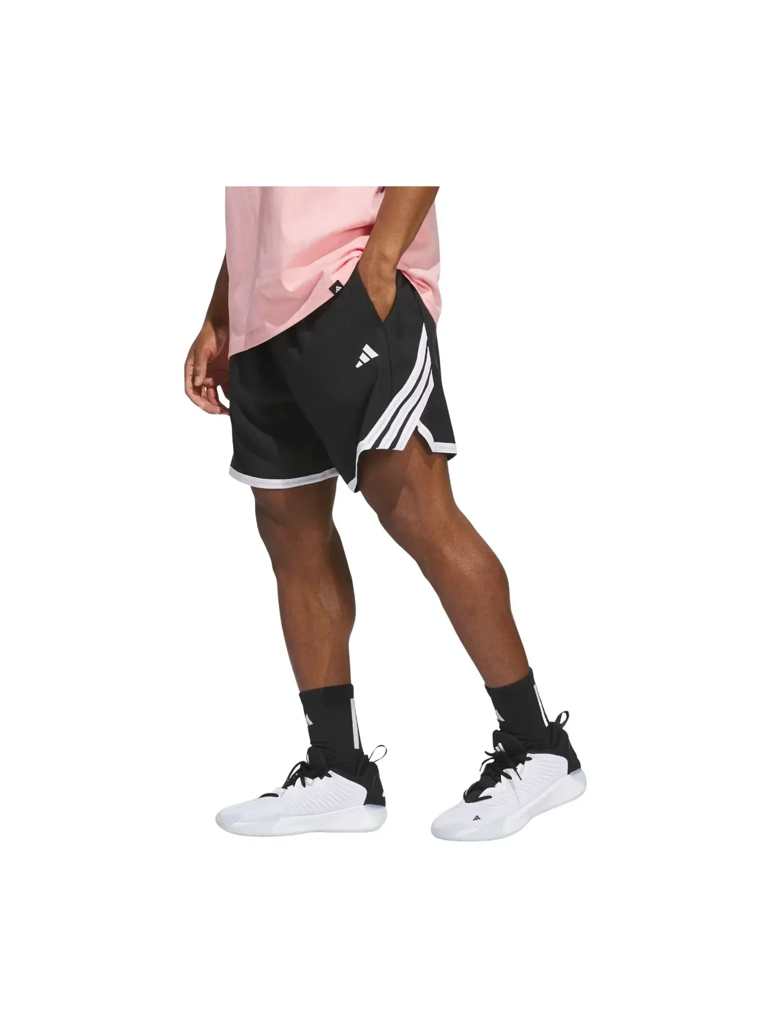 Мужские шорты с принтом Adidas Crazy Lite Shorts — изображение 4 из 5, черный