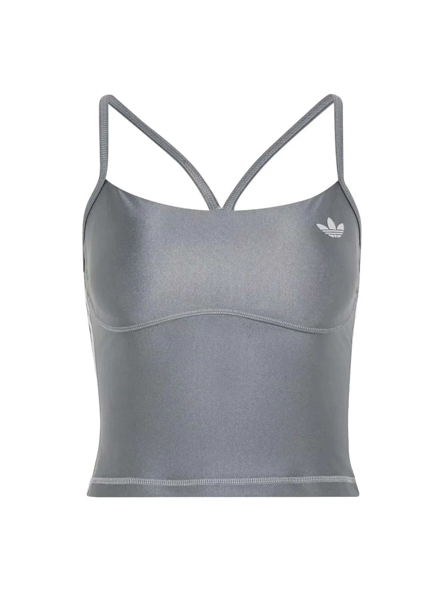 Женская майка-топ с утеплителем для тренировок Adidas — изображение 1 из 4, серый