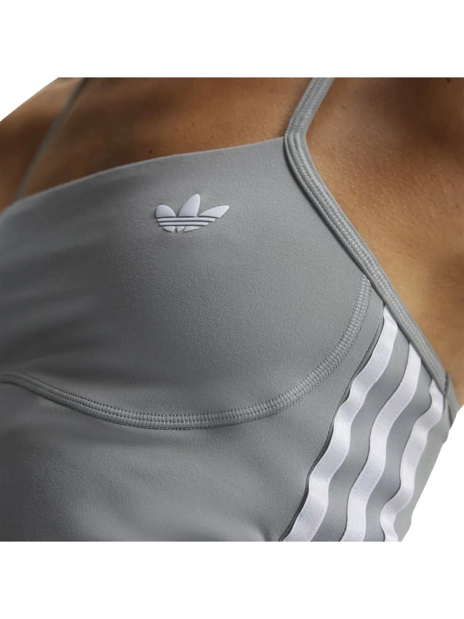 Женское платье для тренировок Adidas Sport Dress Grey Three — изображение 3 из 4, серый