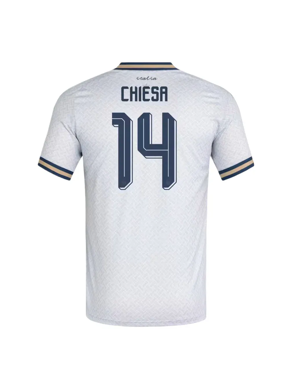 Мужская футболка с коротким рукавом Italy 26 Away Chiesa Jersey Adidas — изображение 1 из 2, синий
