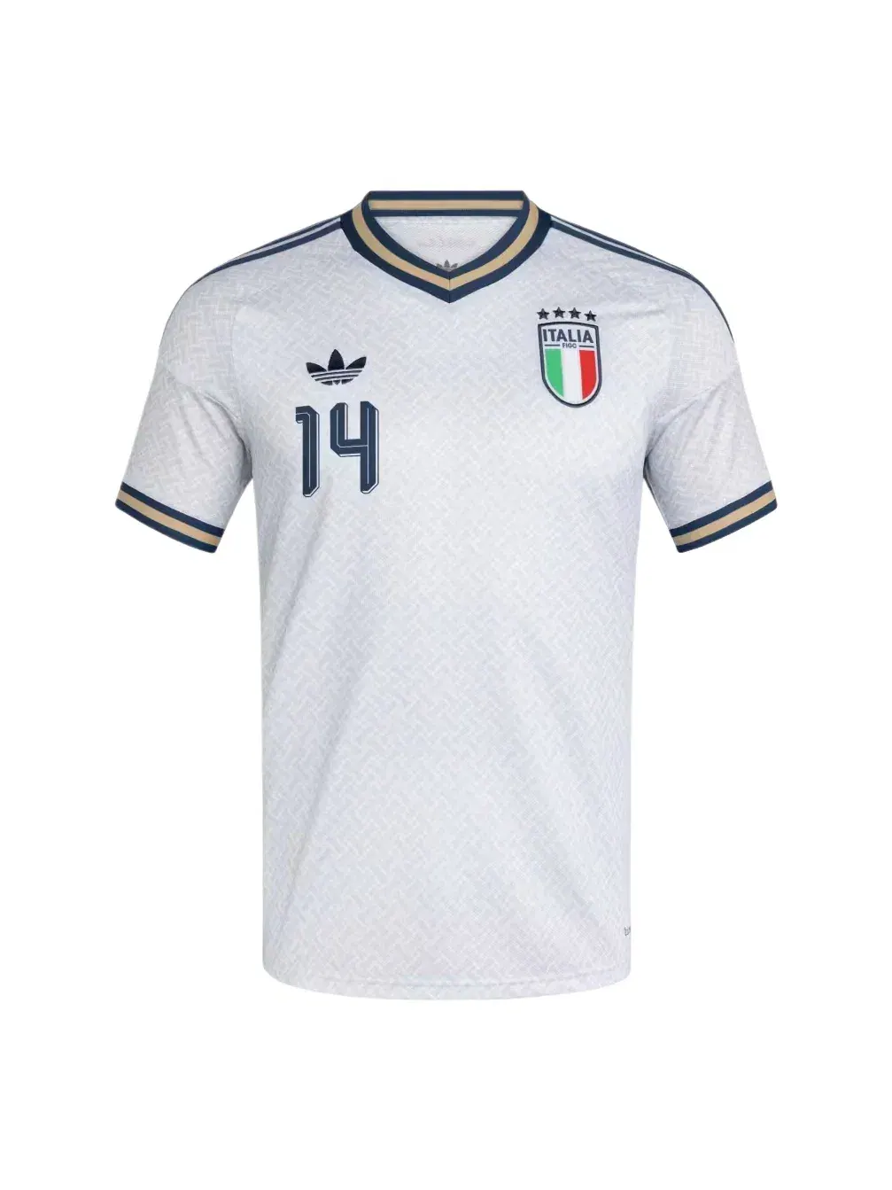 Мужская футболка с коротким рукавом Italy 26 Away Chiesa Jersey Adidas — изображение 2 из 2, синий