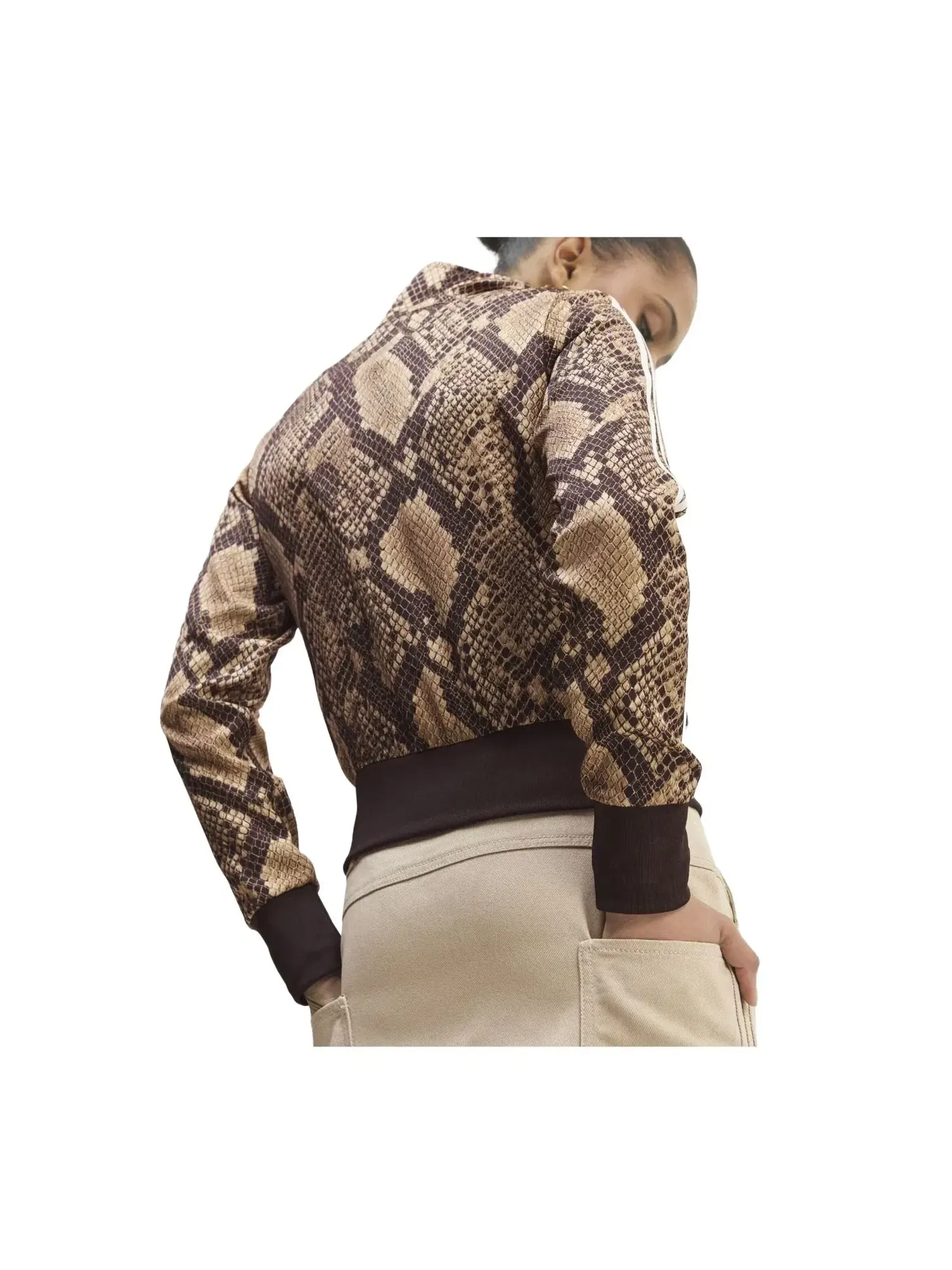 Женская куртка с принтом Firebird Satin Snake Print от Adidas — изображение 3 из 3, мульти