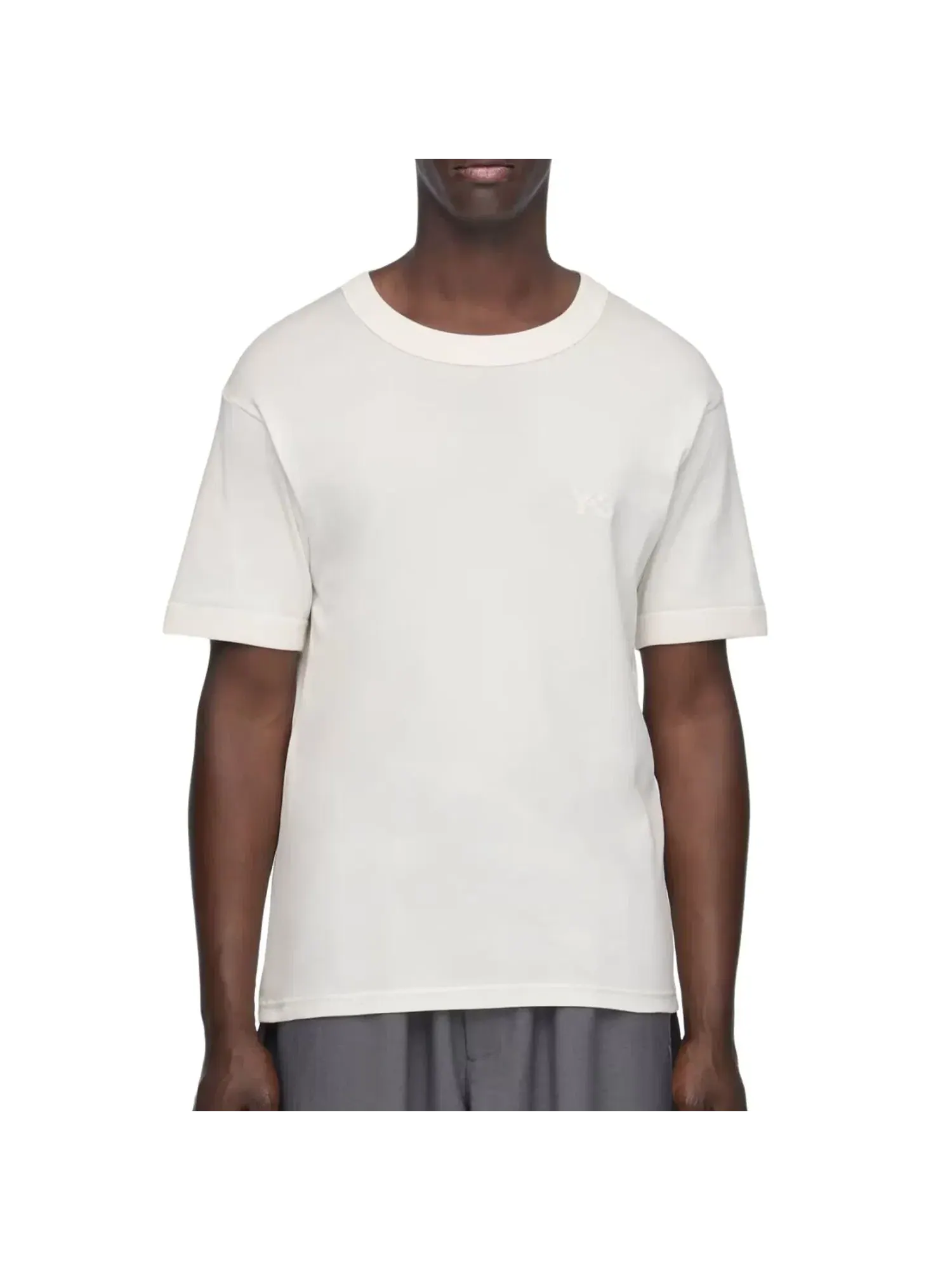 Мужская футболка с принтом Adidas x Y-3 Slim T-Shirt — изображение 3 из 4, белый